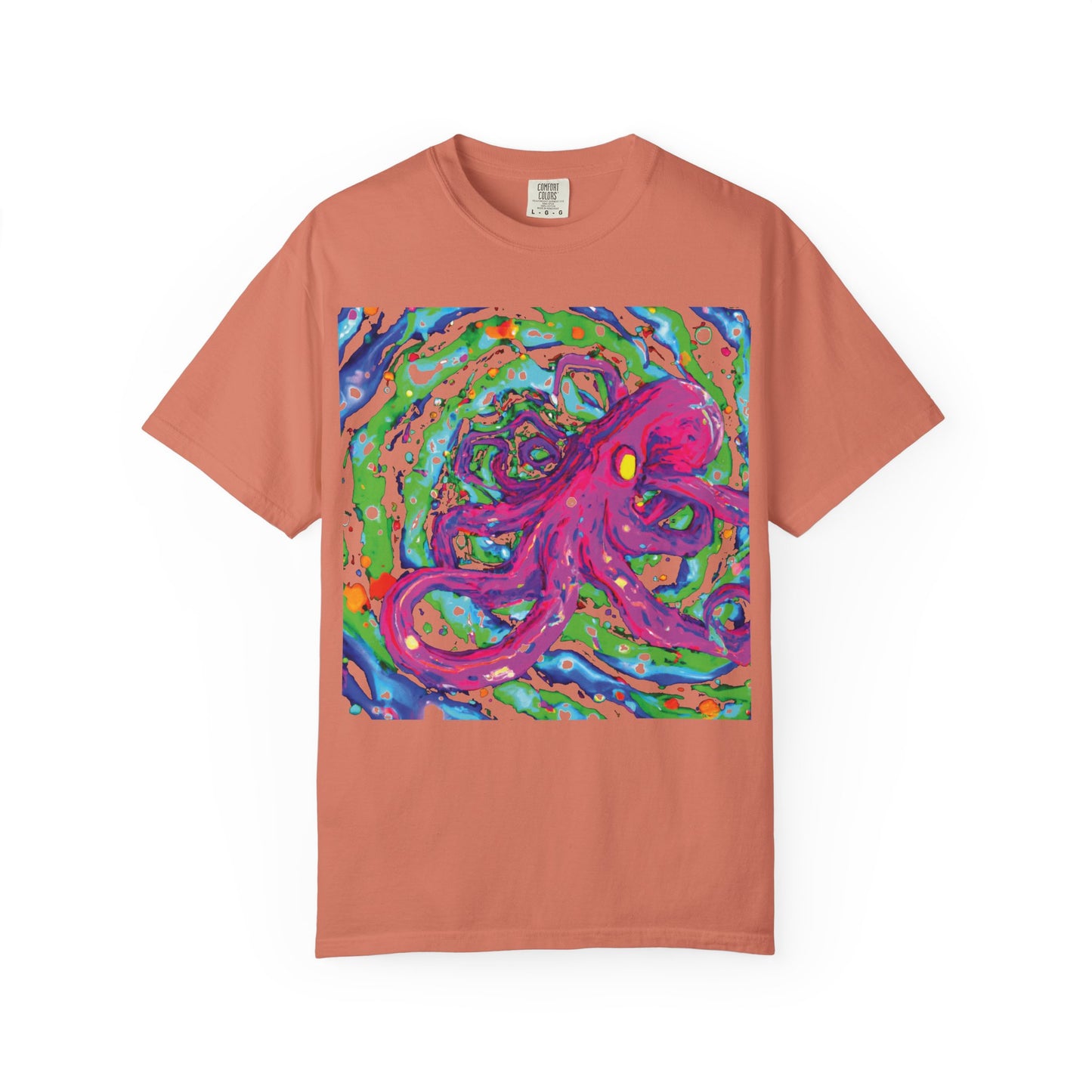 Octopus Swirl T-Shirt — Vibrant Psychedelic Sea Creature Tee