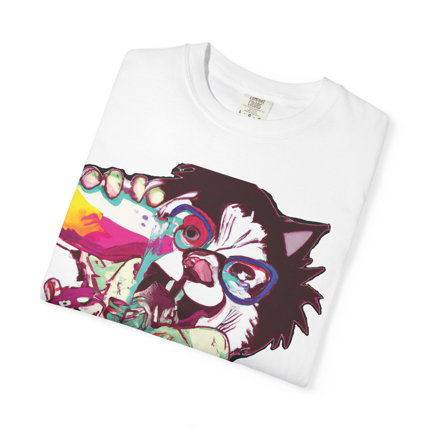 Colorful Punk Cat & Dog Illustration (PlurOut Back Print)