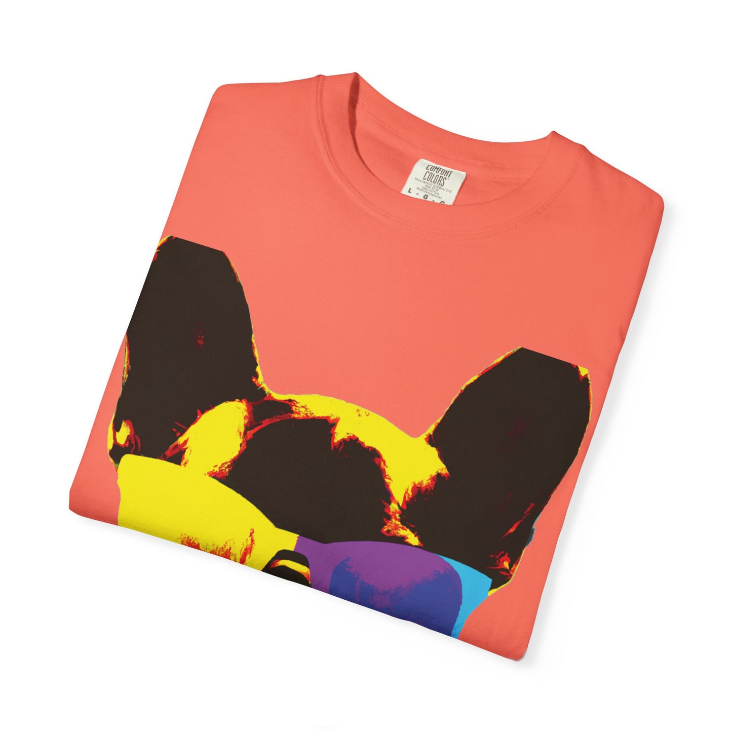 Colorful Sunglasses French Bulldog Tee (PlurOut.com Back Print)