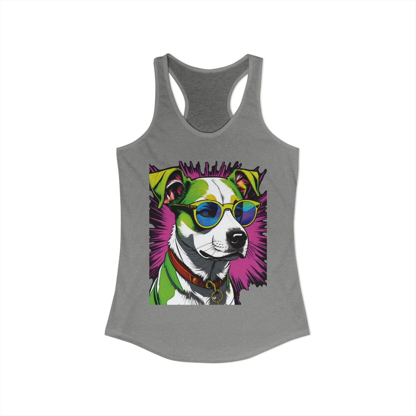 Dog Not Amused Racerback Tank — Women's Funny Dog Lover Tank