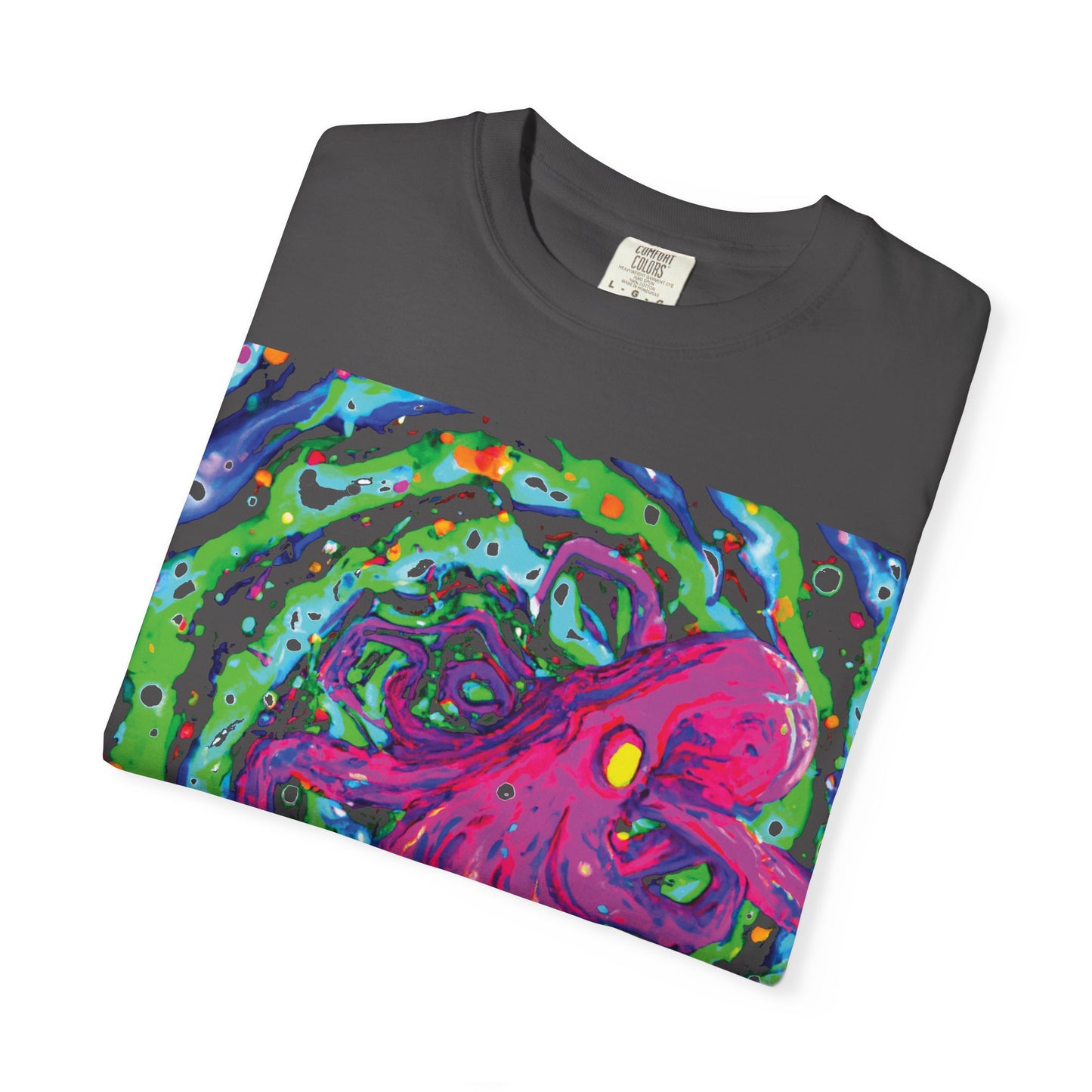 Octopus Swirl T-Shirt — Vibrant Psychedelic Sea Creature Tee