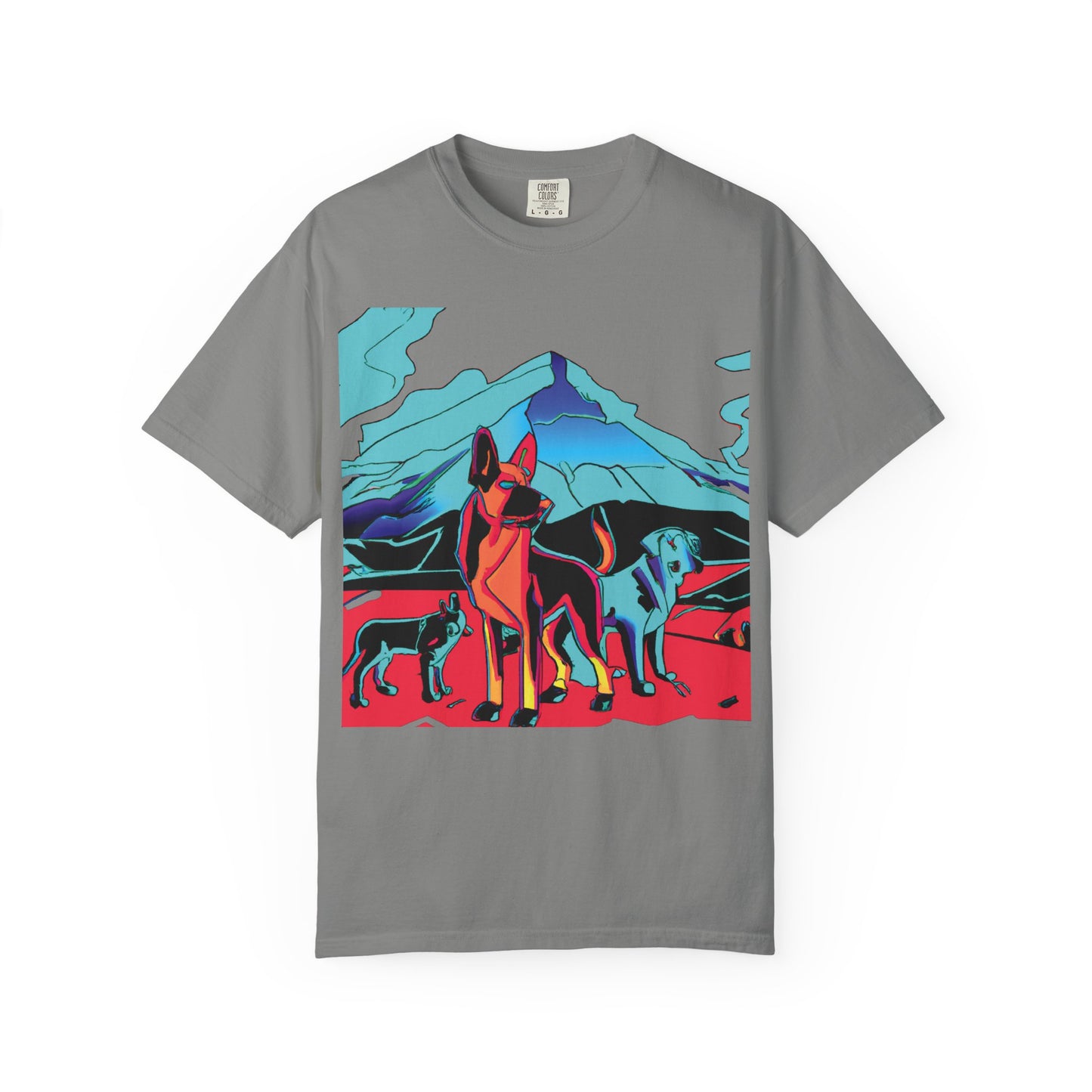 Pop Art Mountain Dogs Graphic Tee