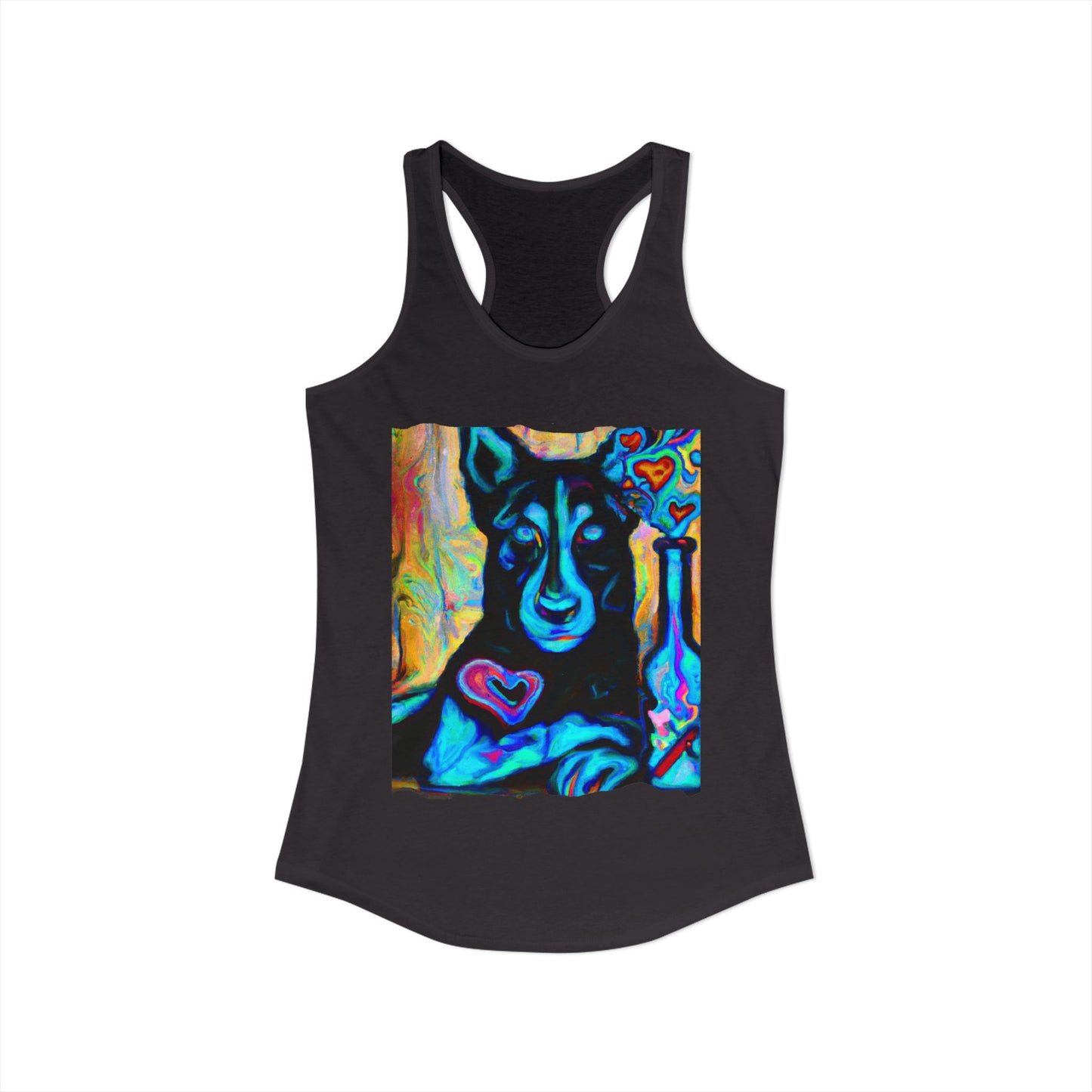 Sexy German Shepherd Racerback Tank Top