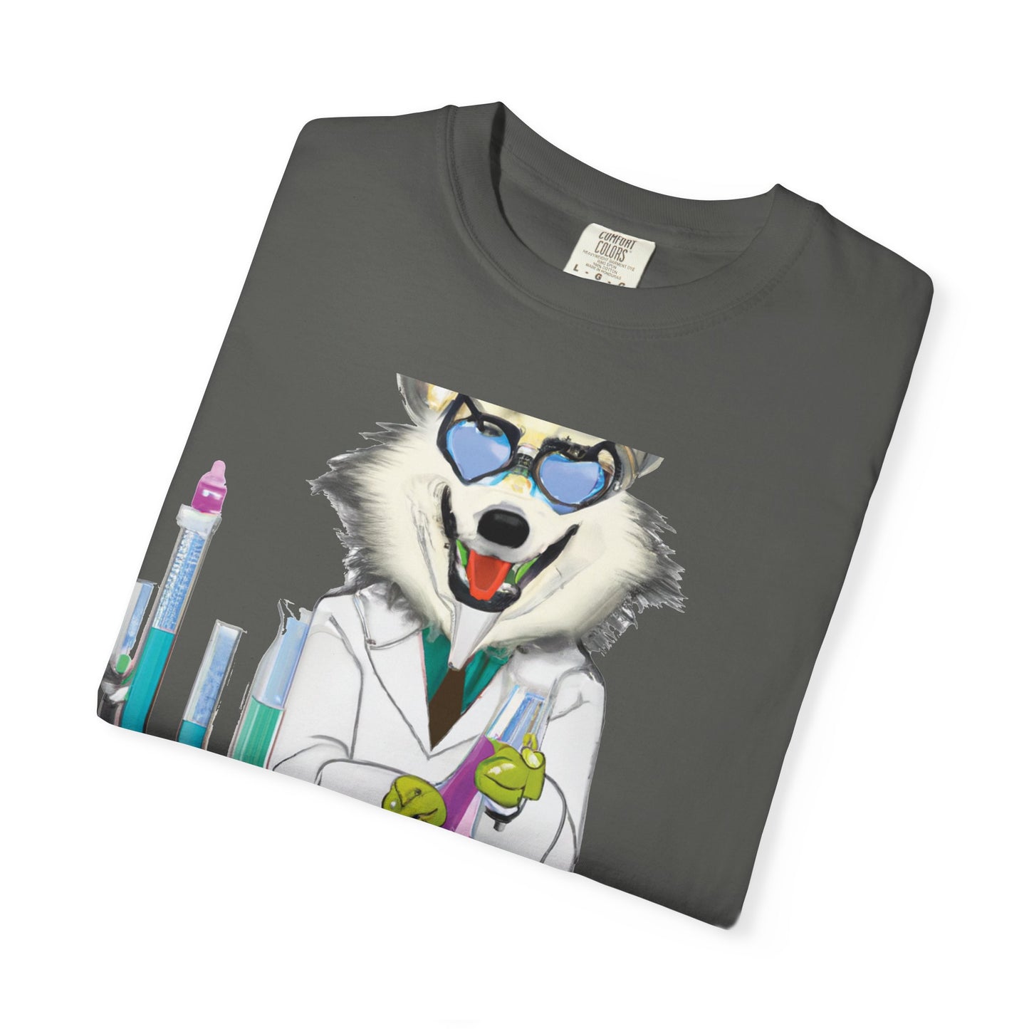 Chemist Wolf T-Shirt — Funny Lab Scientist Graphic Tee