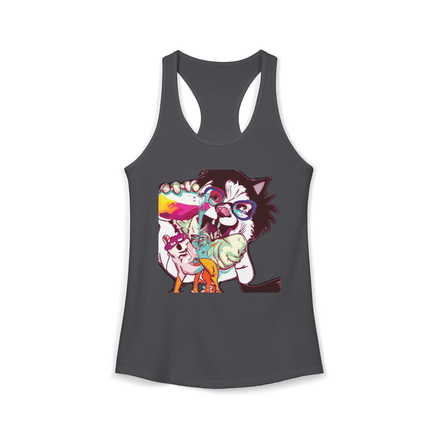 Derpy Dog Pop Art Racerback Tank