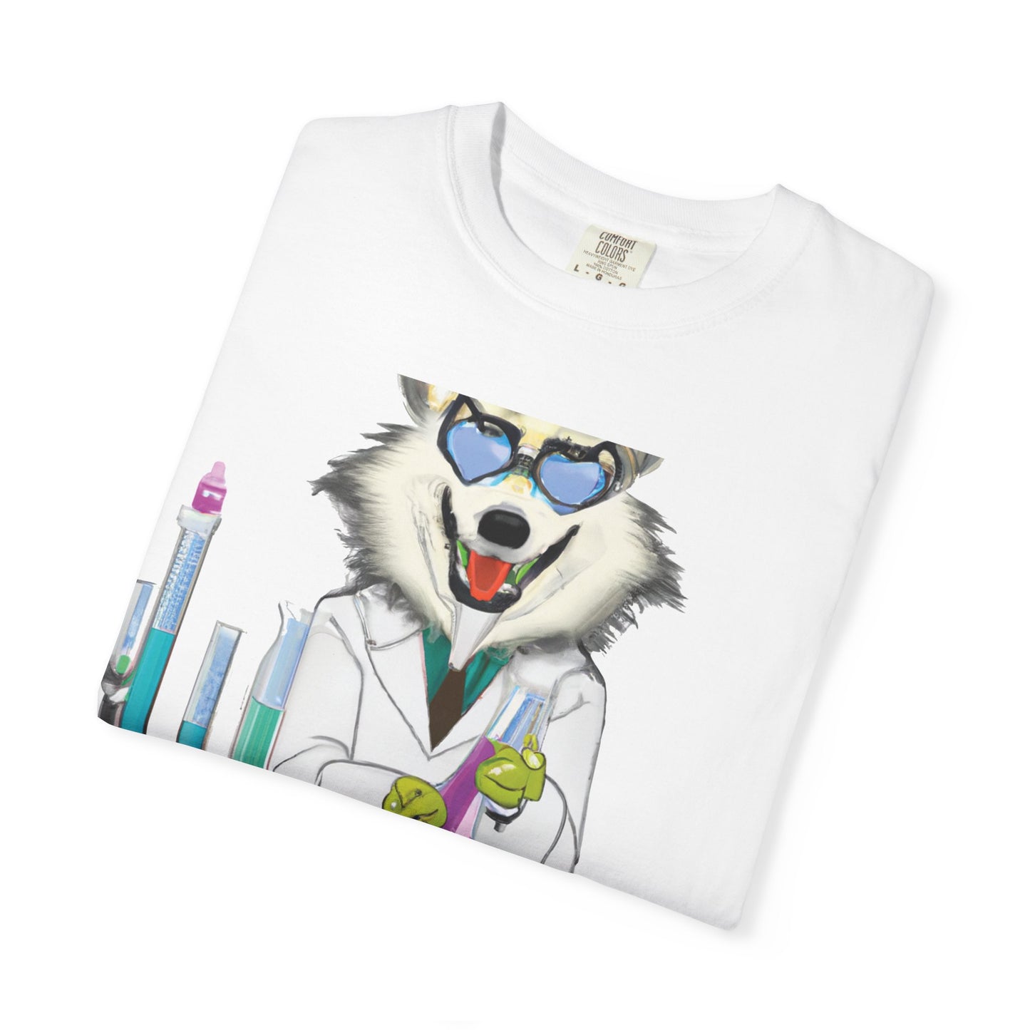 Chemist Wolf T-Shirt — Funny Lab Scientist Graphic Tee