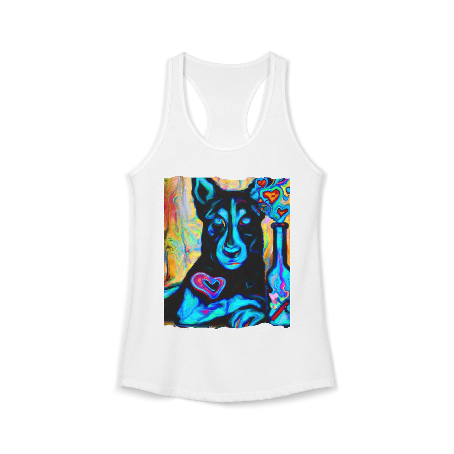 Sexy German Shepherd Racerback Tank Top