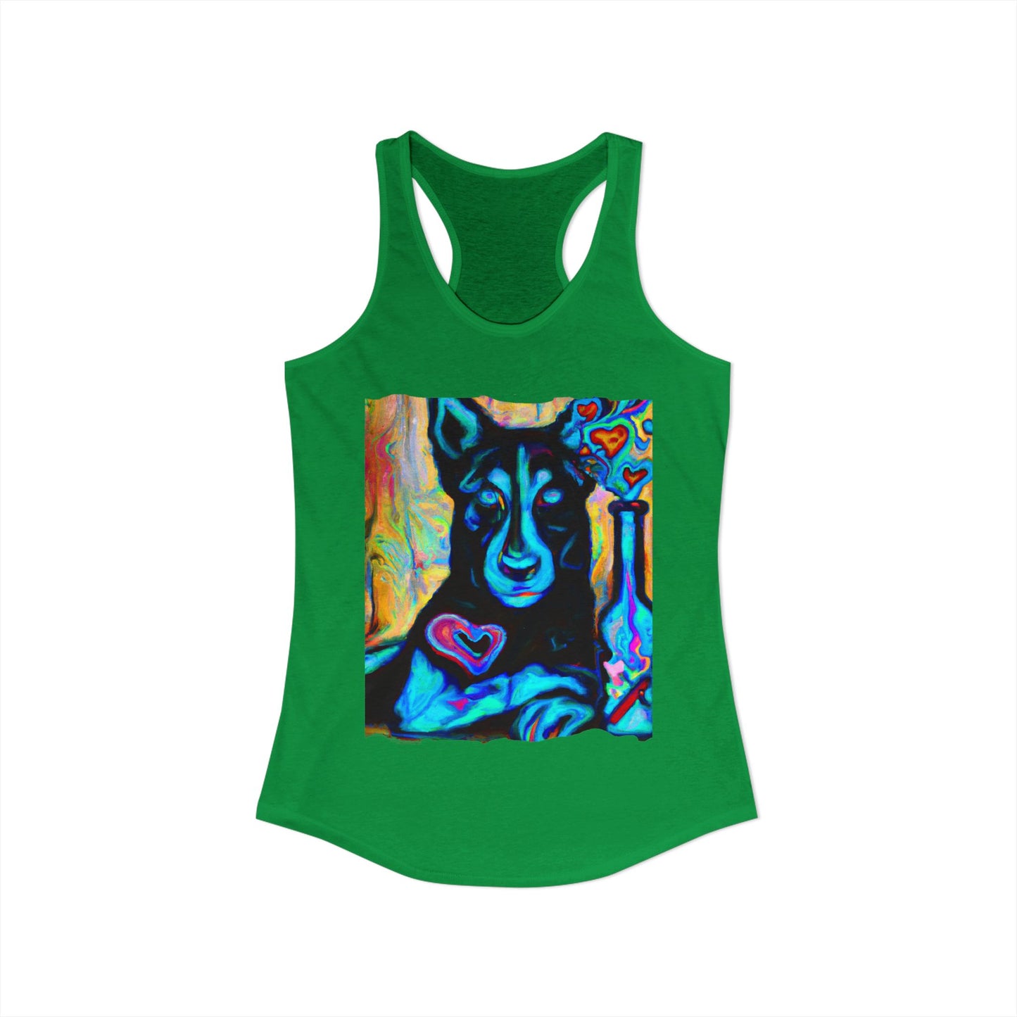 Sexy German Shepherd Racerback Tank Top