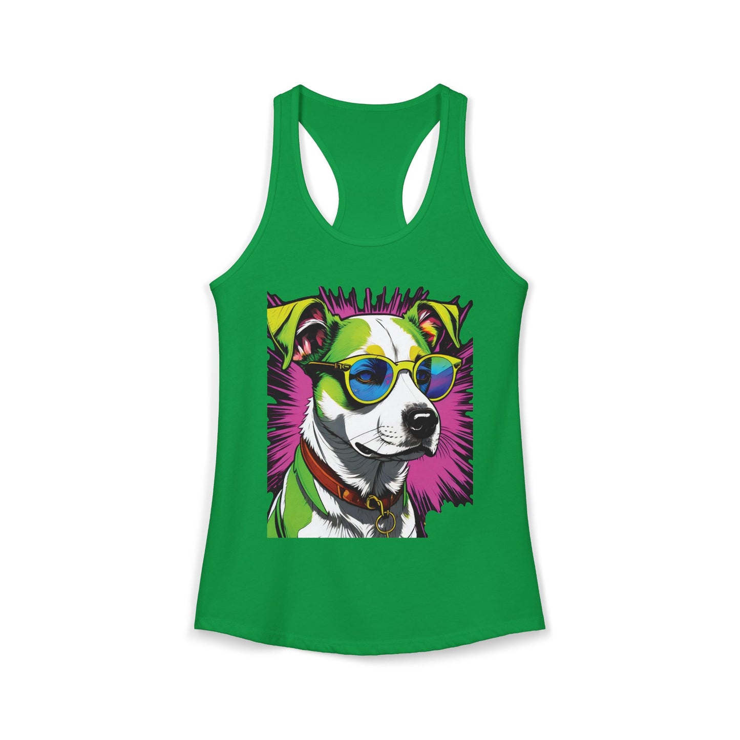 Dog Not Amused Racerback Tank — Women's Funny Dog Lover Tank
