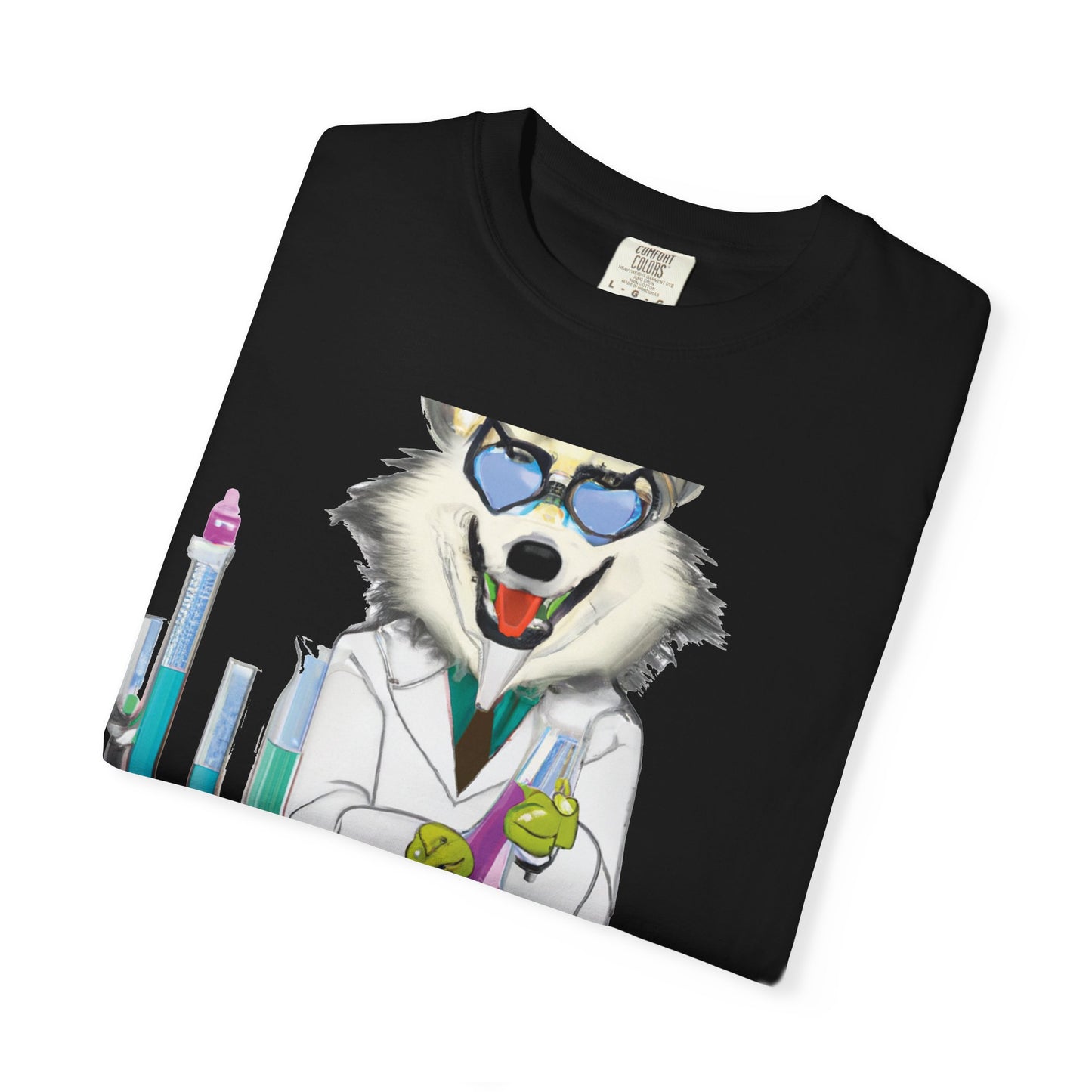 Chemist Wolf T-Shirt — Funny Lab Scientist Graphic Tee