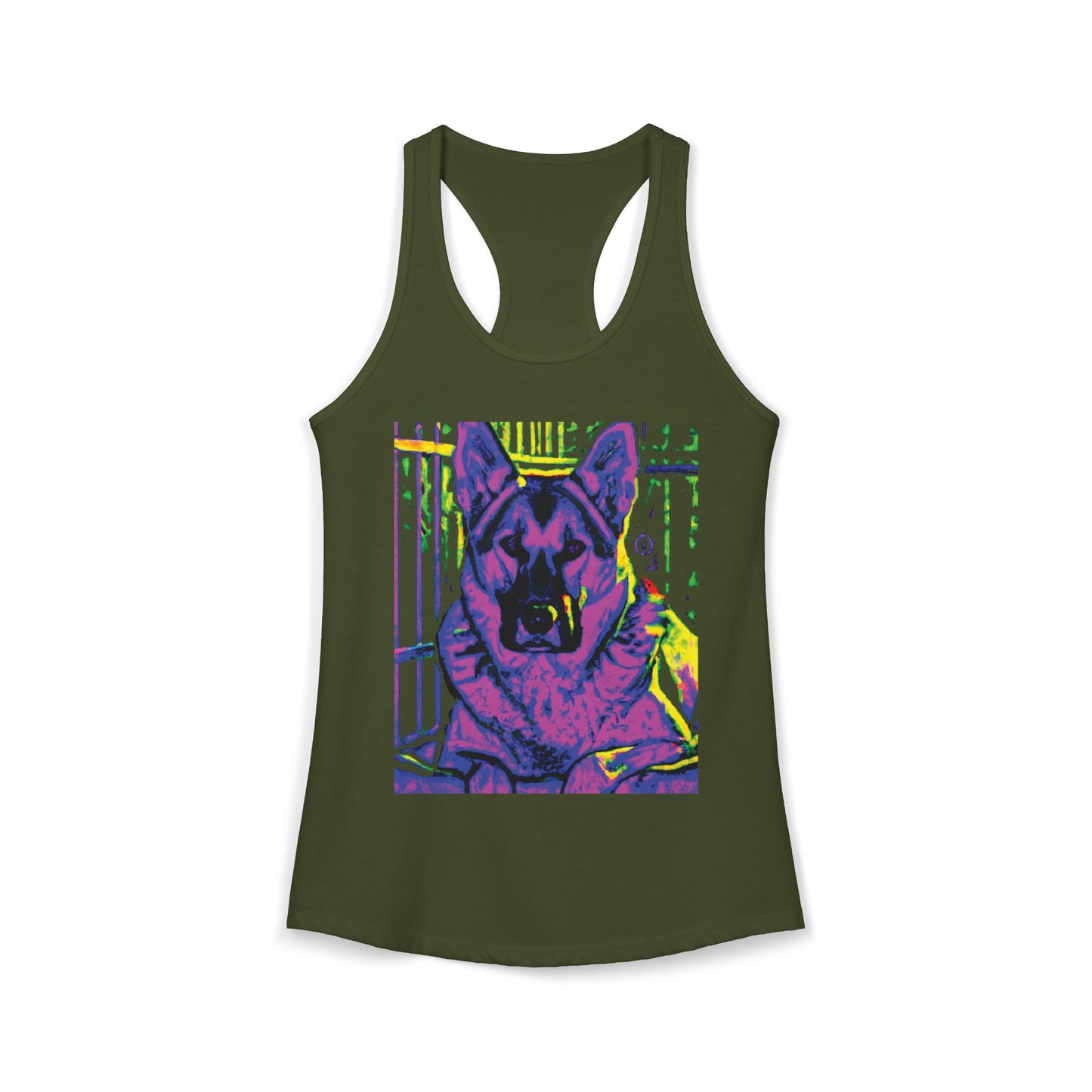 Rescue This German Shepherd Women's Racerback Tank