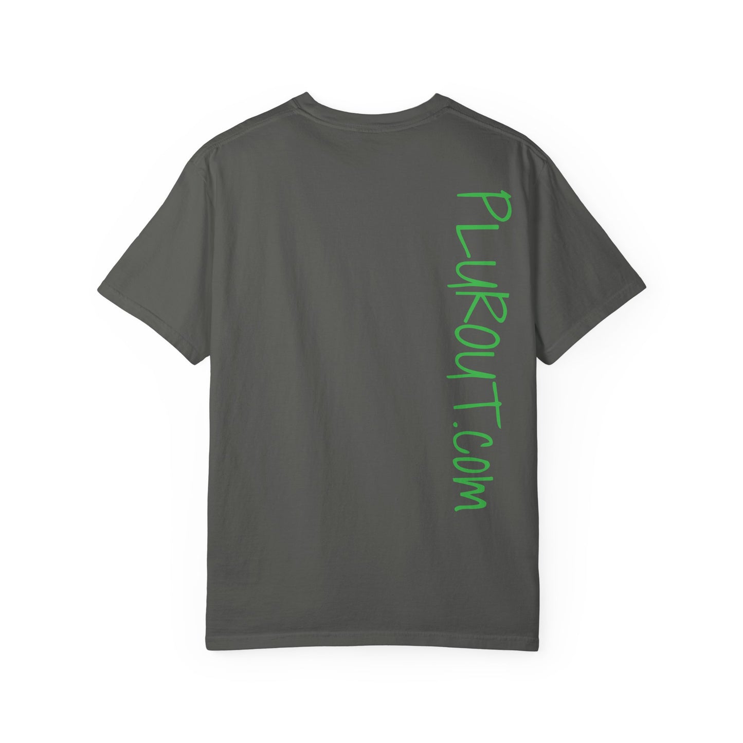Dog Sunglasses Tee — Colorful Pop Art Dog T-Shirt (PLURout.com Back)