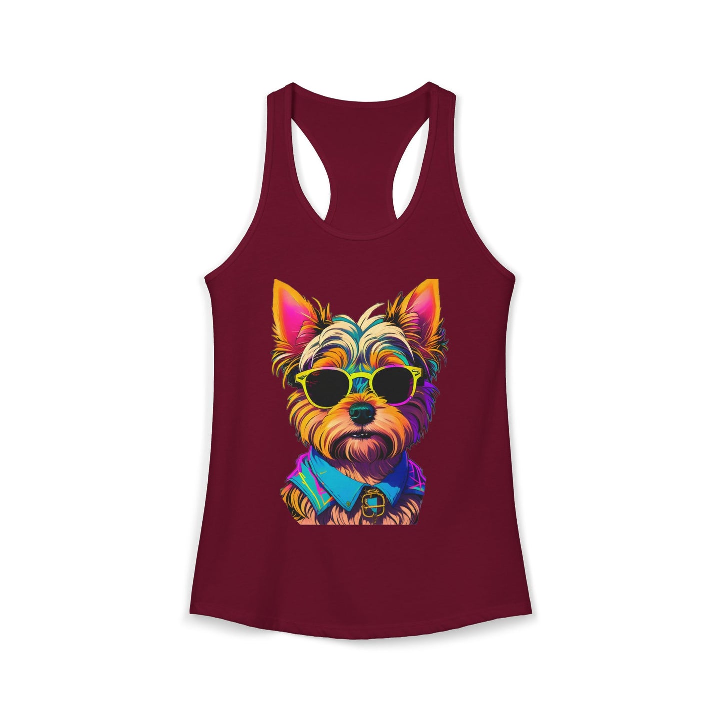 Cool Yorkie Life Women's Racerback Tank
