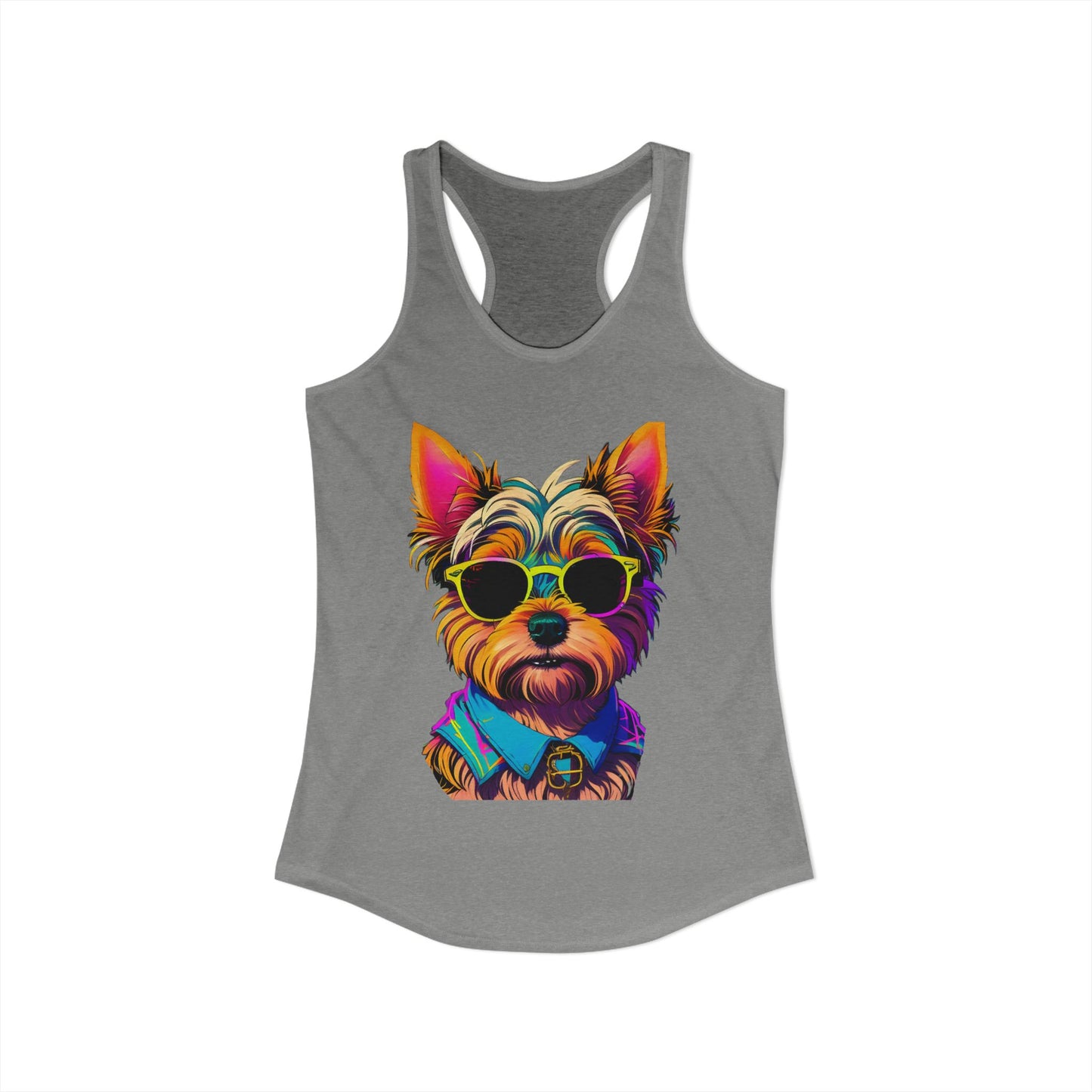 Cool Yorkie Life Women's Racerback Tank