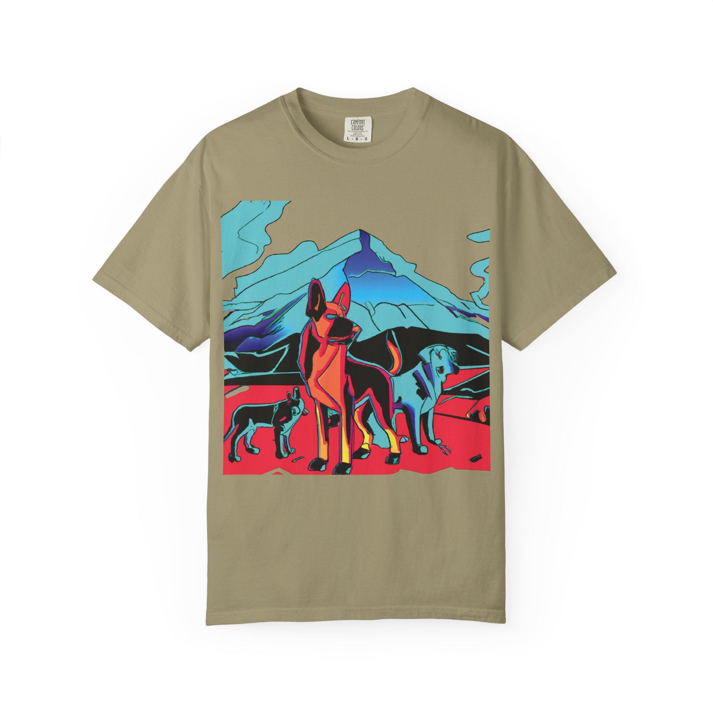 Pop Art Mountain Dogs Graphic Tee