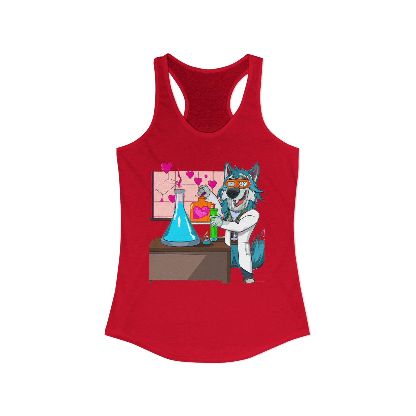 Love Lab Potion Pop Art Racerback Tank