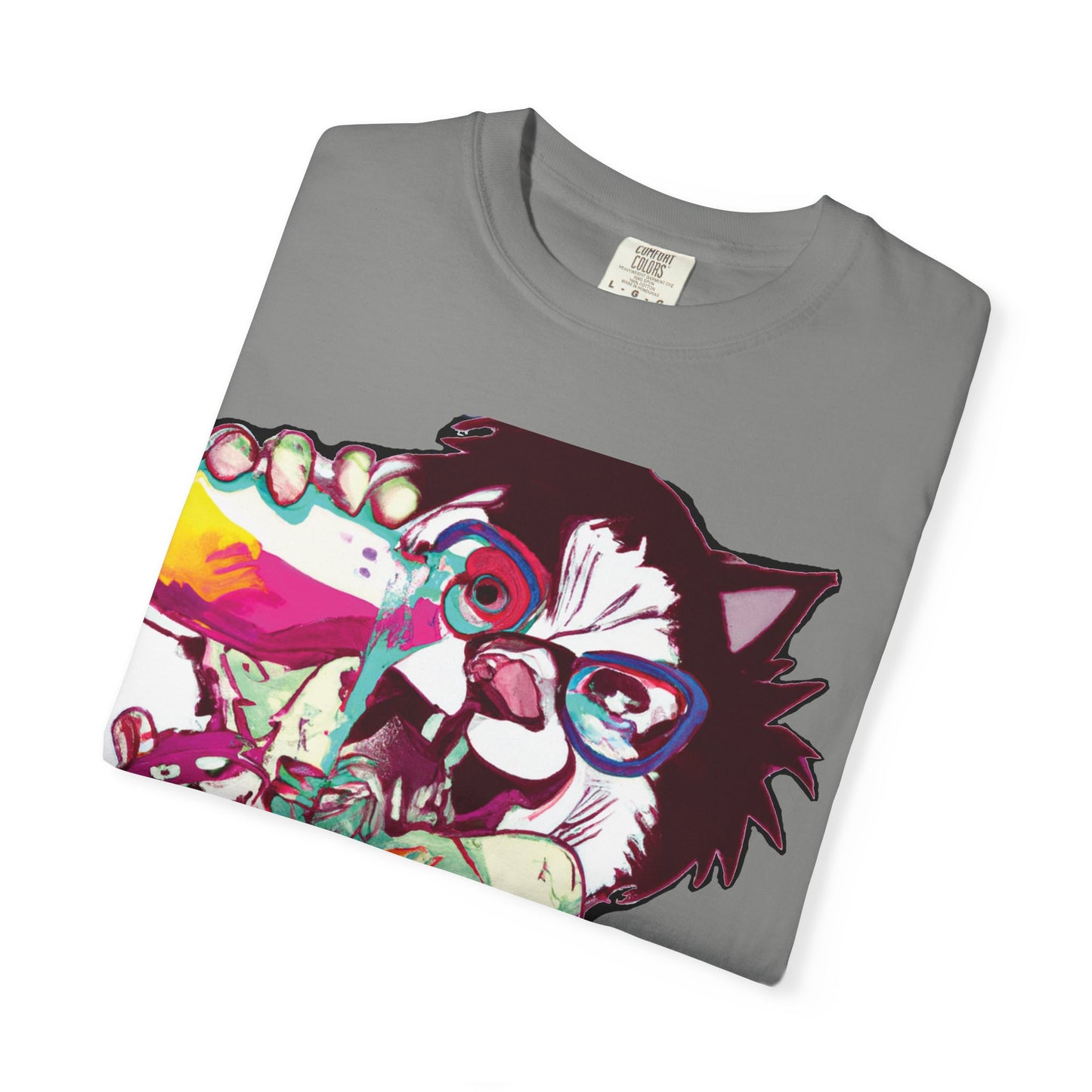 Colorful Punk Cat & Dog Illustration (PlurOut Back Print)