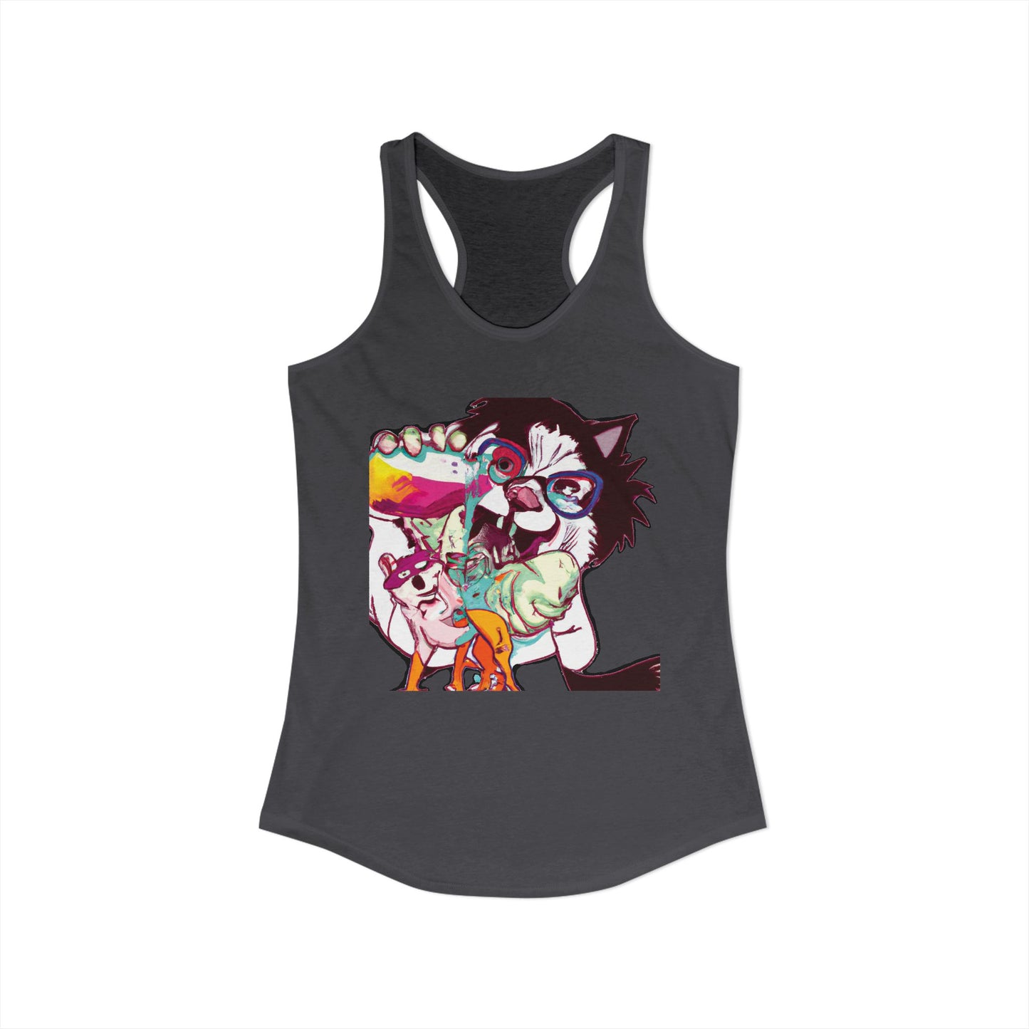 Derpy Dog Pop Art Racerback Tank