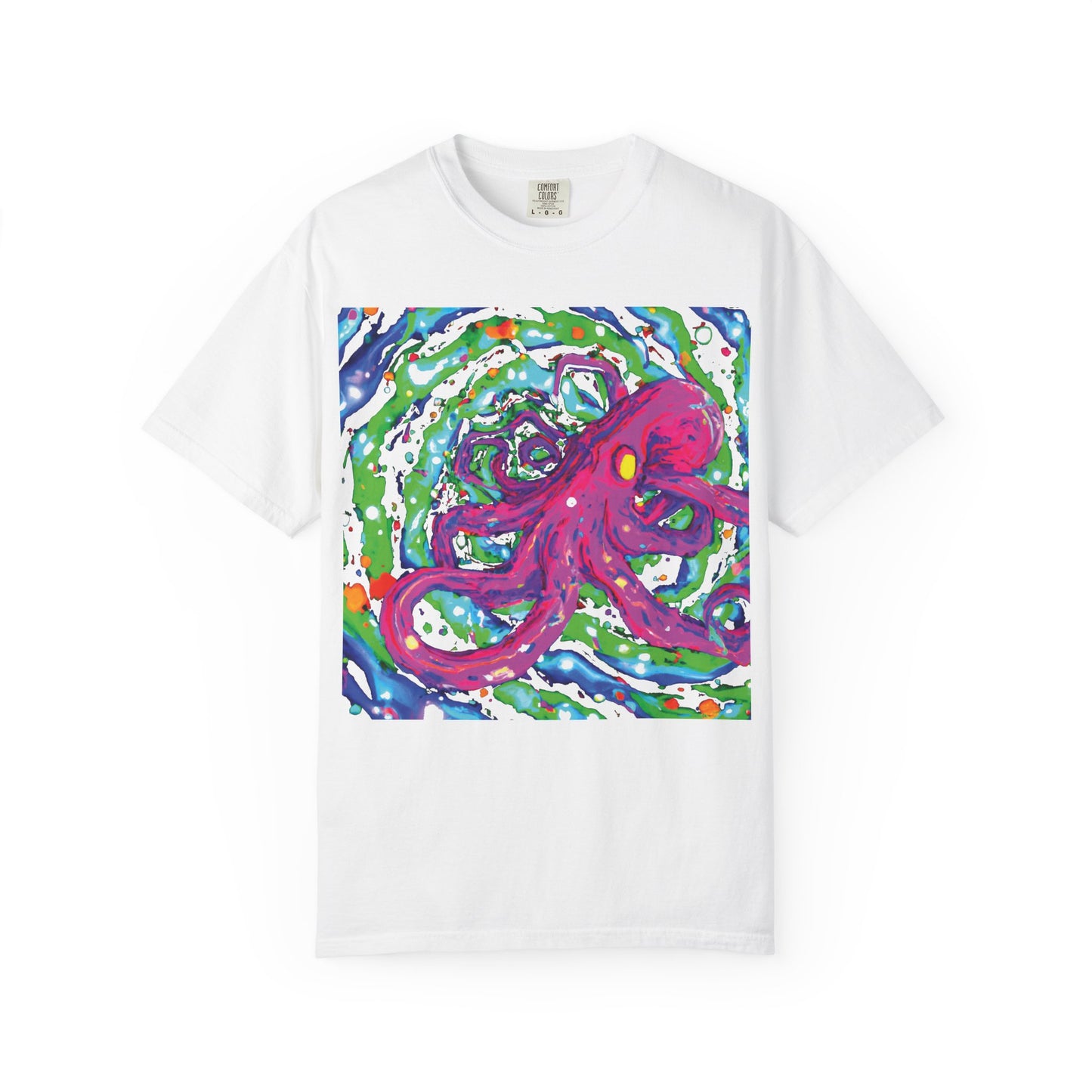 Octopus Swirl T-Shirt — Vibrant Psychedelic Sea Creature Tee