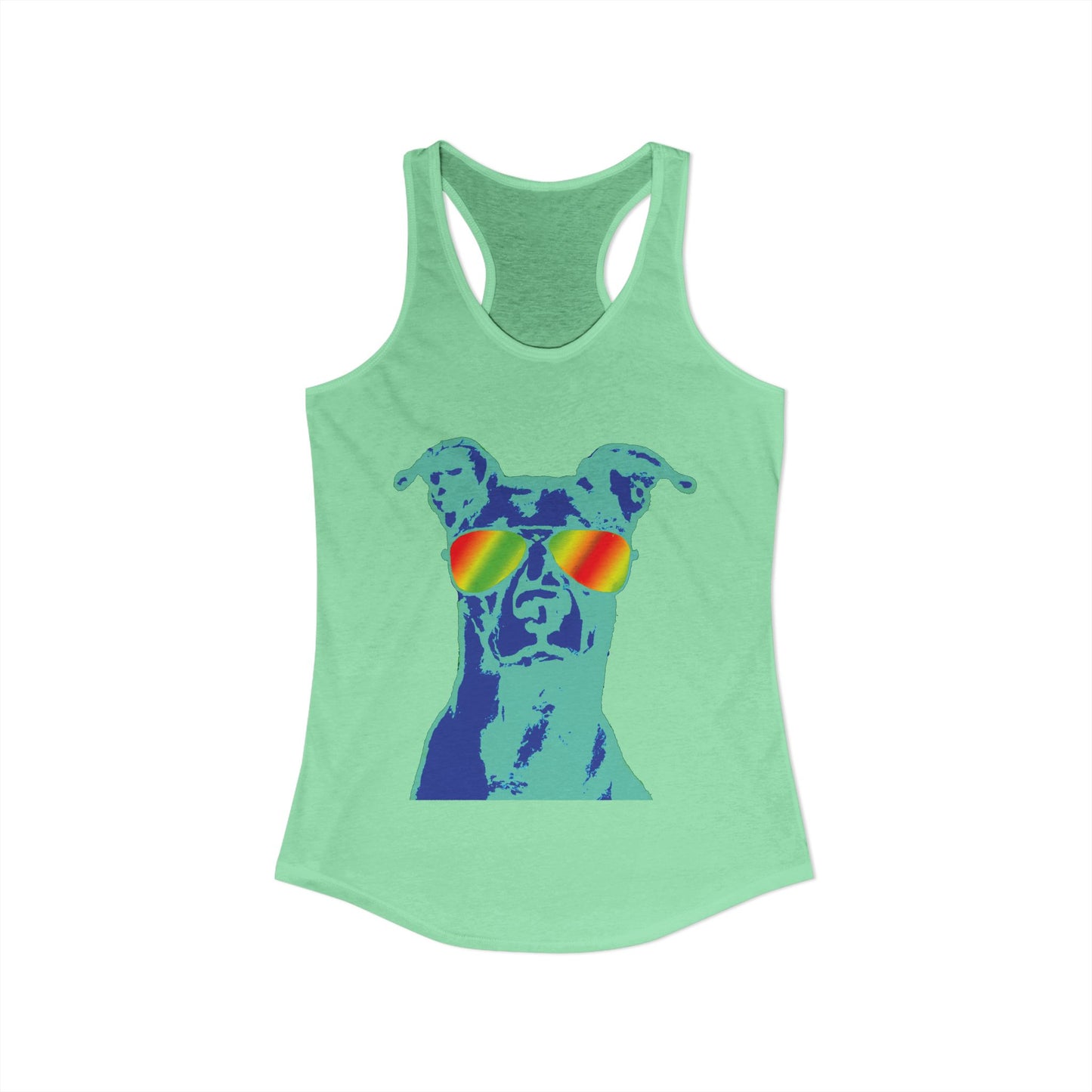 Vizsla Summer Tank — 'Summer Vizsla' Dog Sunglasses Racerback Tank