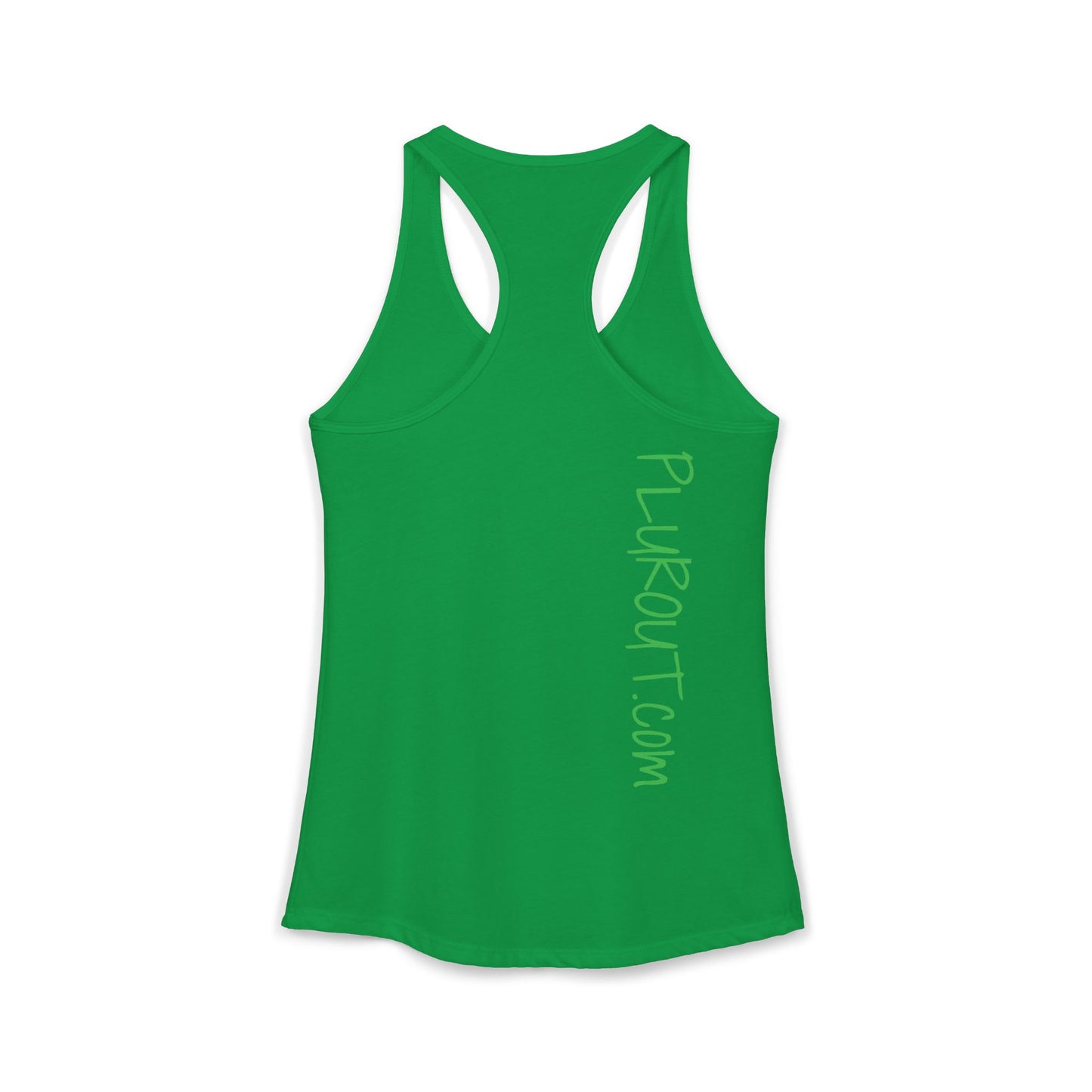 Gold Frenchie Graphic Racerback Tank — "Cool Glasses" French Bulldog Design