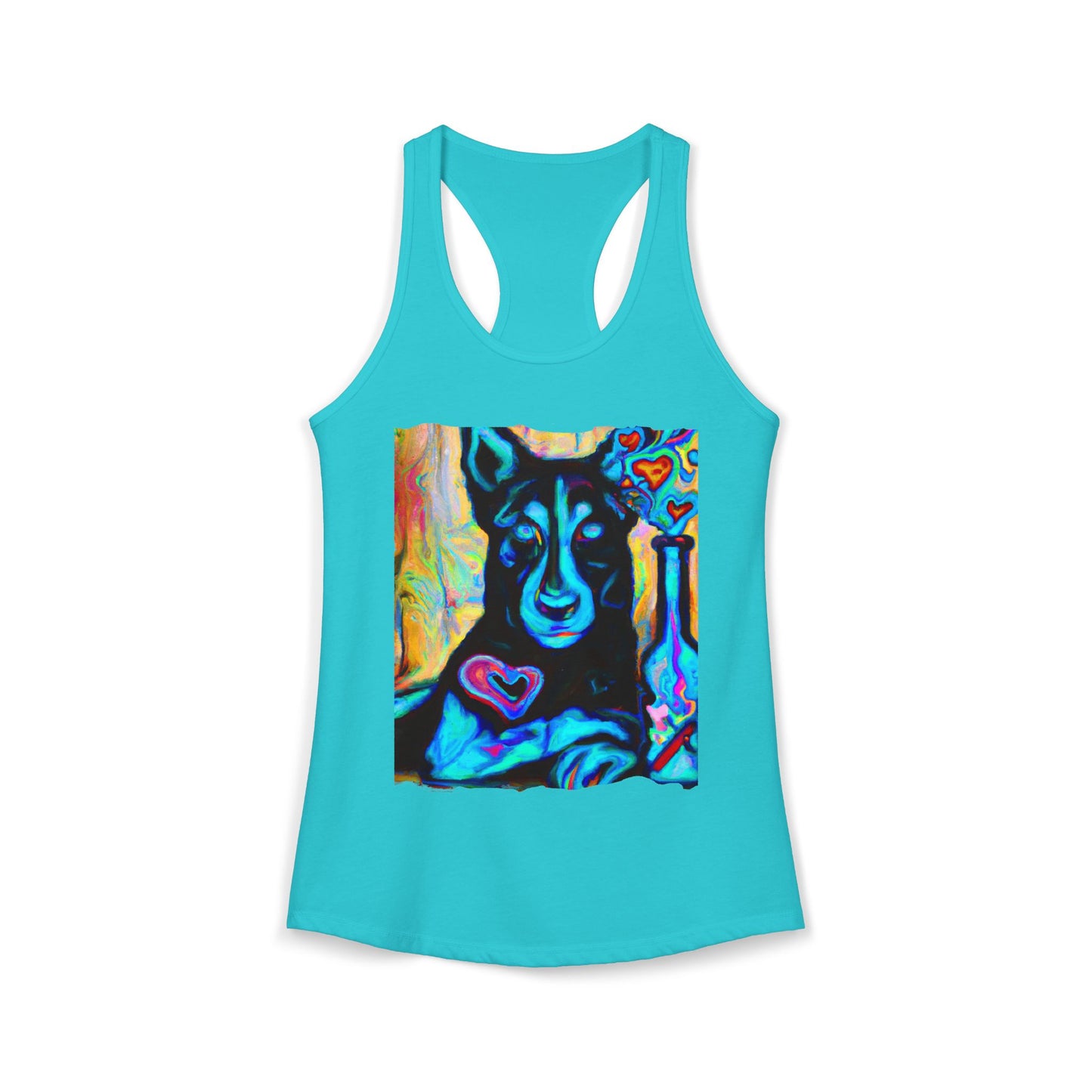 Sexy German Shepherd Racerback Tank Top