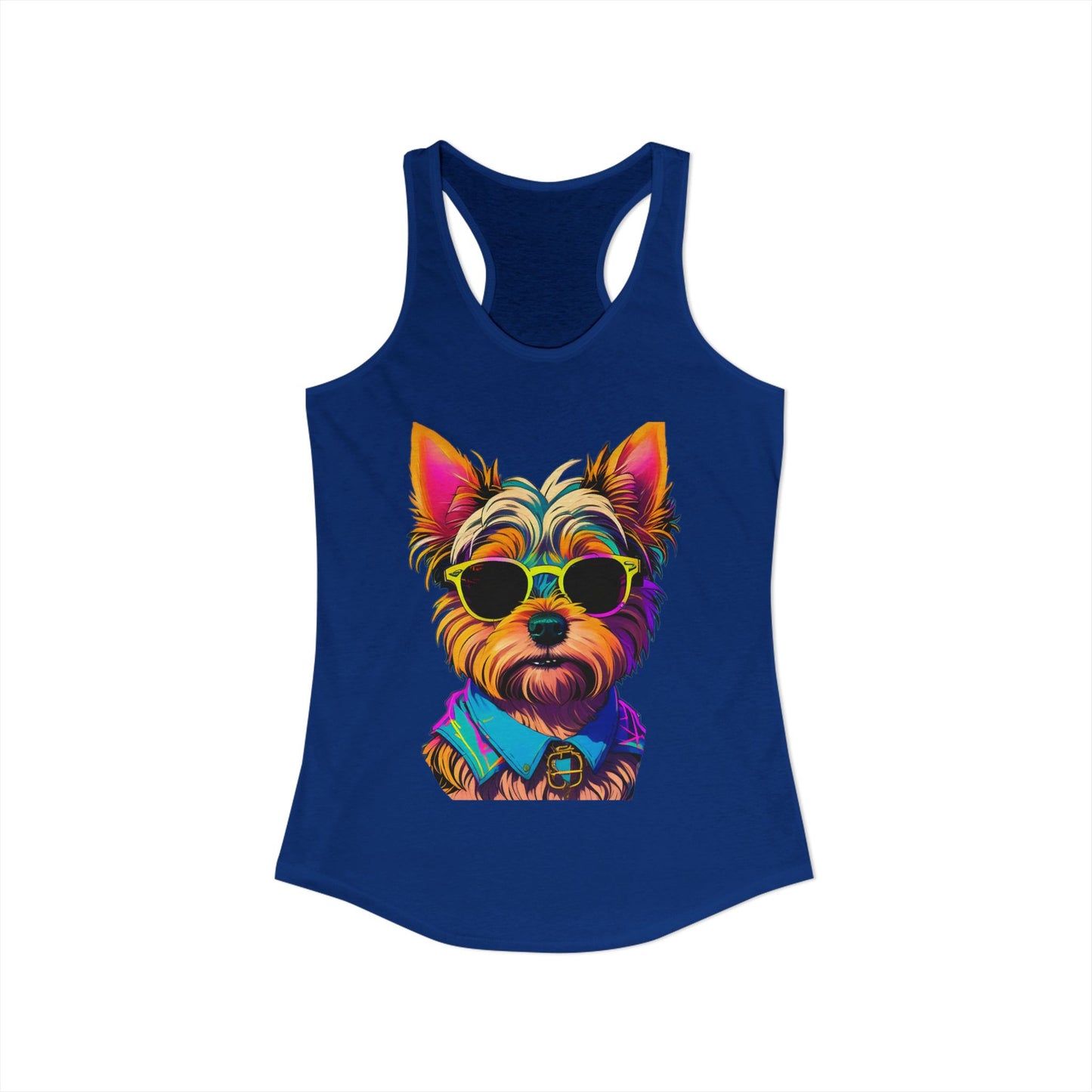 Cool Yorkie Life Women's Racerback Tank