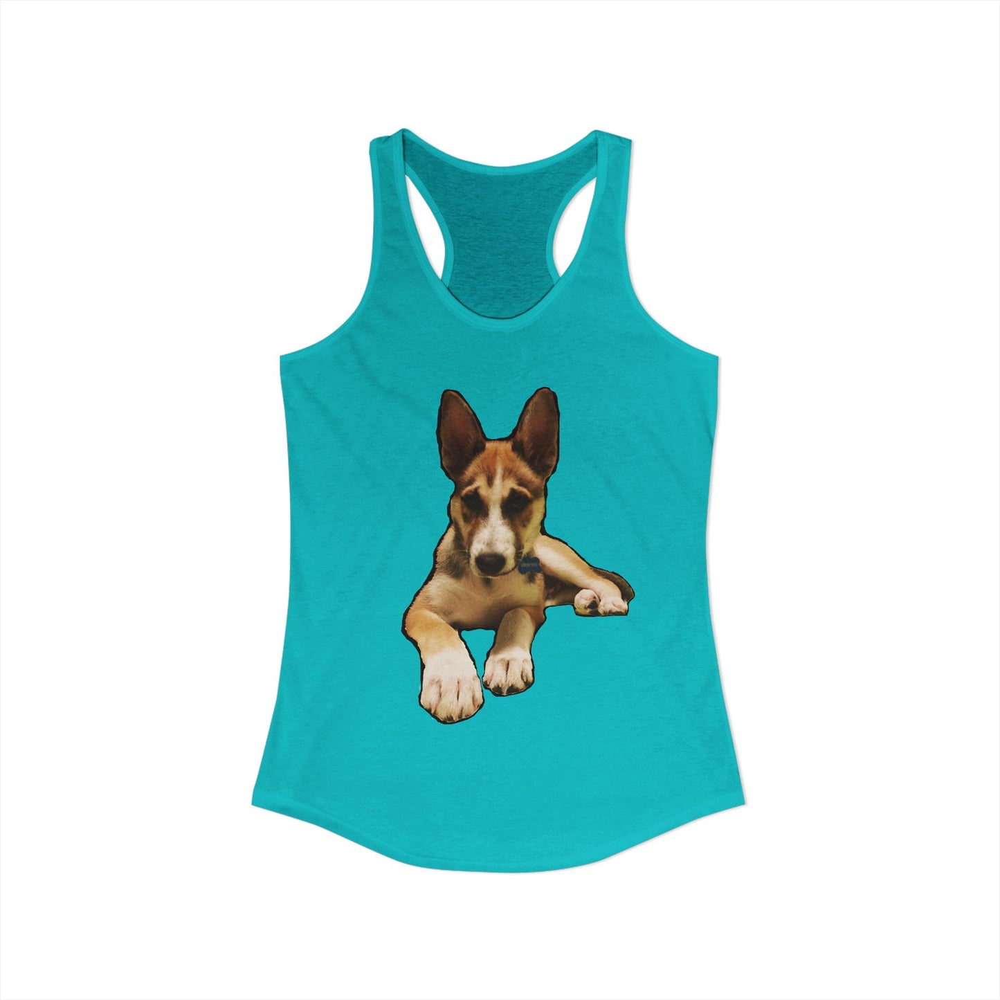 Cute Husky Racerback Tank — Women's Siberian Dog Tank Top