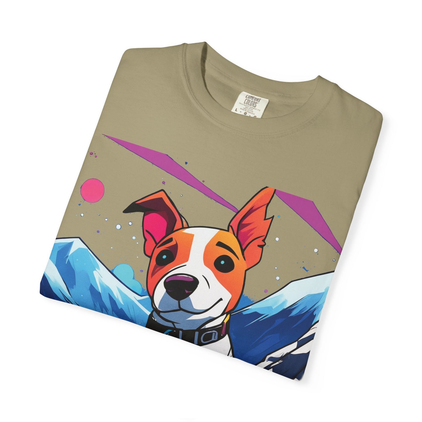 Jack Russell Adventure Tee — Colorful Mountain Dog Graphic T-Shirt