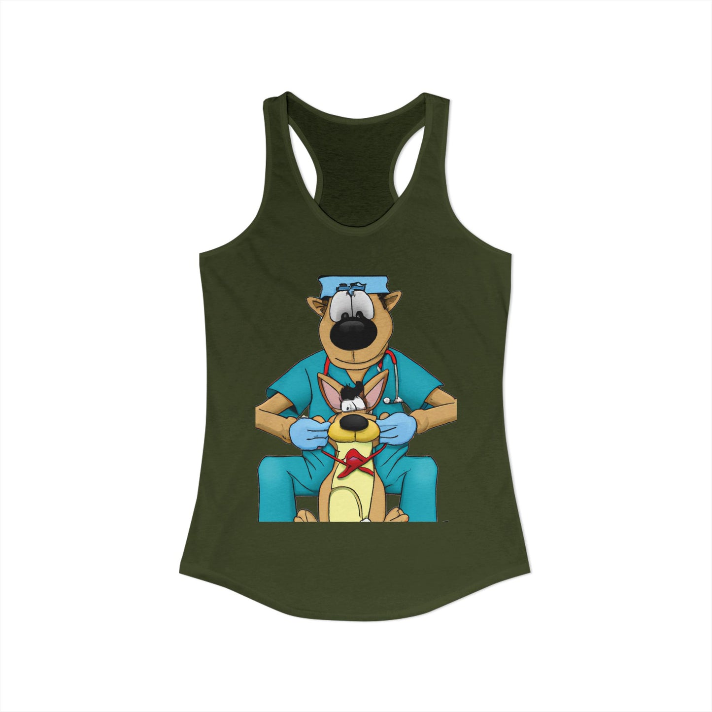 Doctor Save This Toy STAT! Racerback Tank