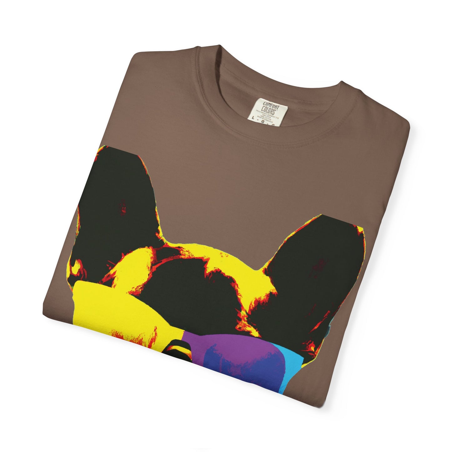 Colorful Sunglasses French Bulldog Tee (PlurOut.com Back Print)