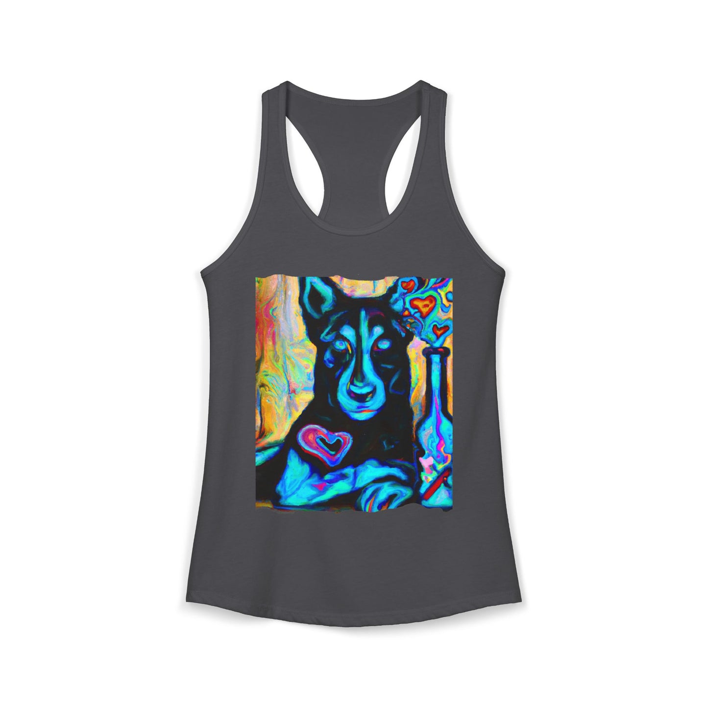 Sexy German Shepherd Racerback Tank Top