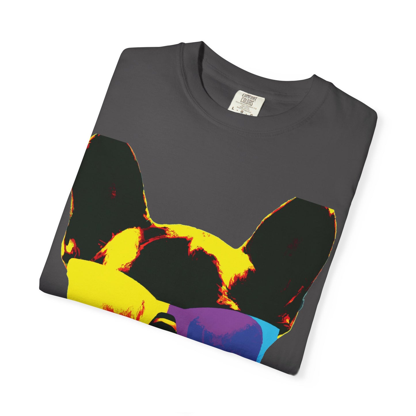 Colorful Sunglasses French Bulldog Tee (PlurOut.com Back Print)
