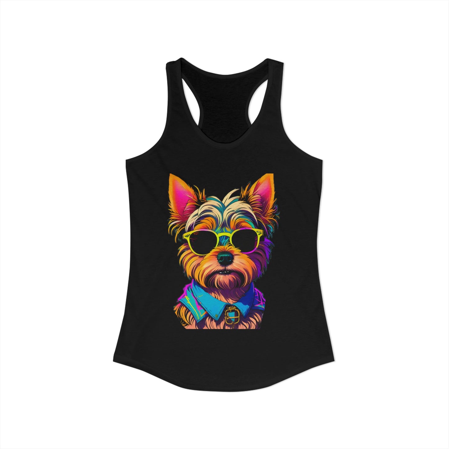 Cool Yorkie Life Women's Racerback Tank
