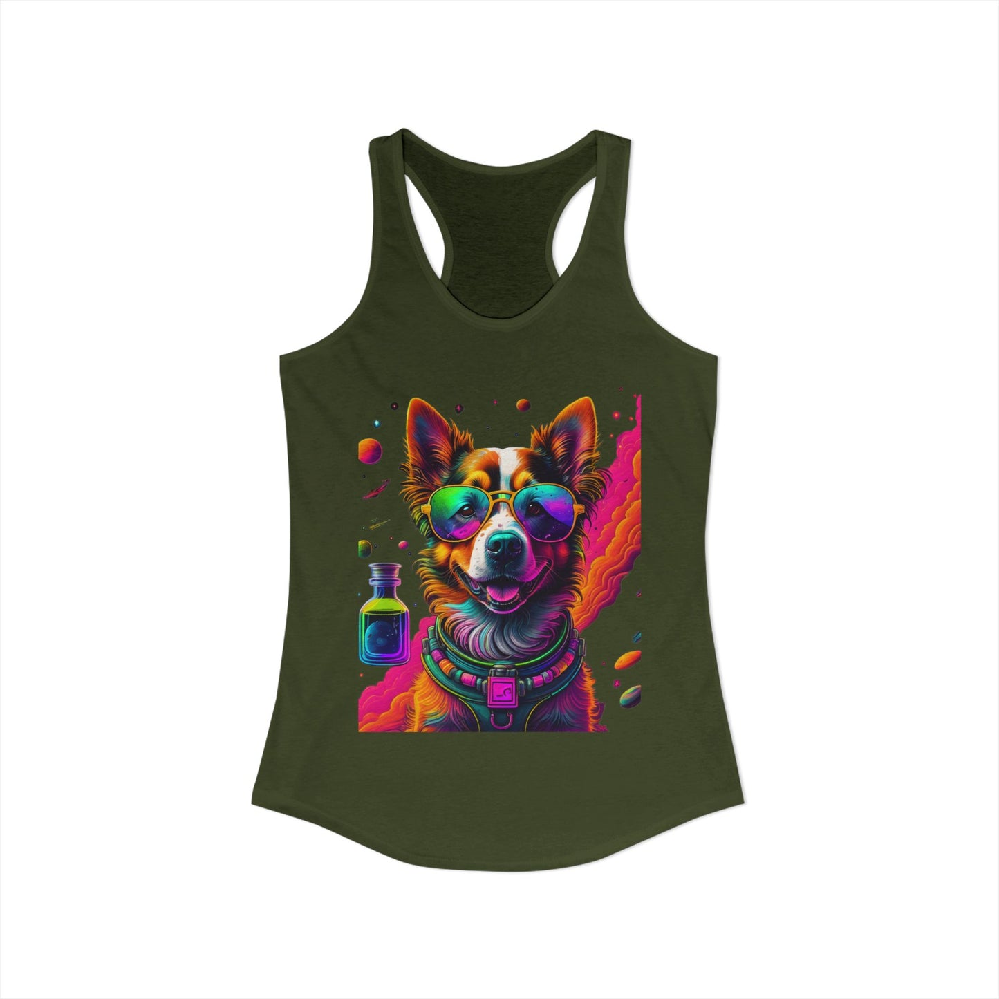 Corgi Potion Love Racerback Tank — Cute Magical Dog Tank Top
