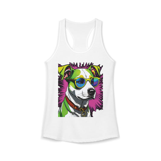 Dog Not Amused Racerback Tank — Women's Funny Dog Lover Tank