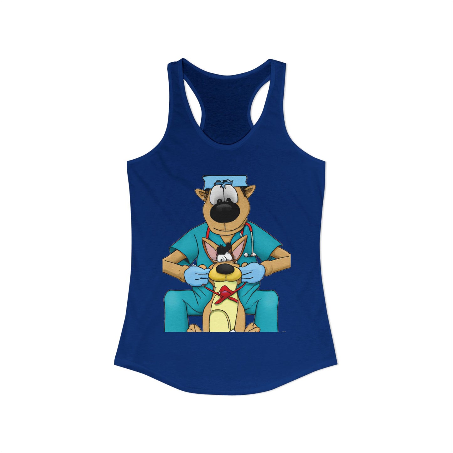 Doctor Save This Toy STAT! Racerback Tank