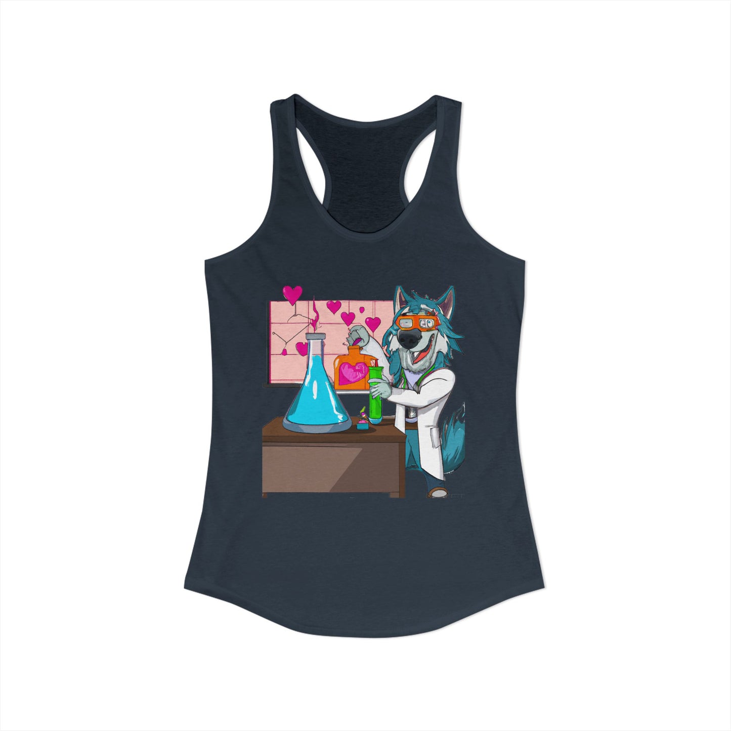 Love Lab Potion Pop Art Racerback Tank