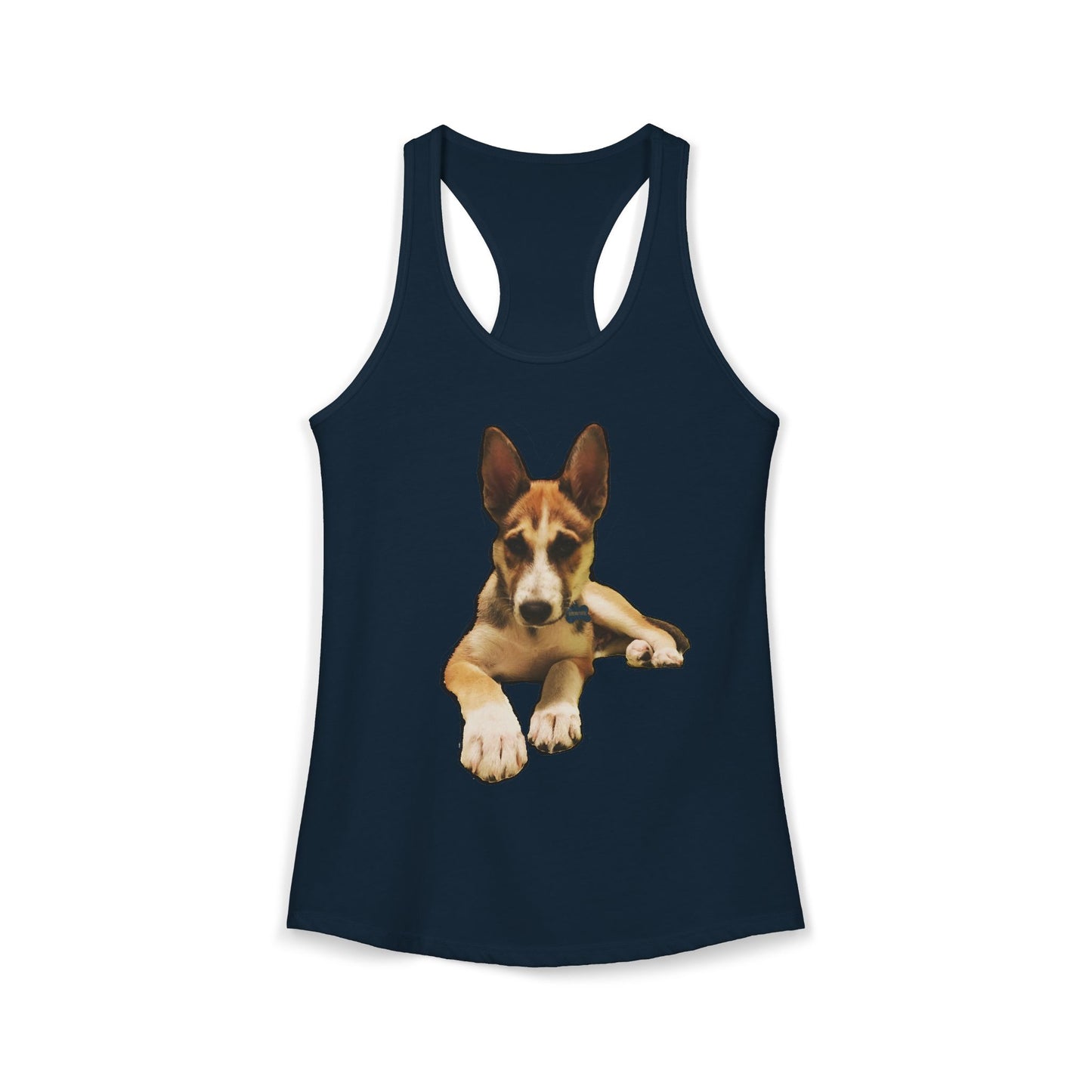 Cute Husky Racerback Tank — Women's Siberian Dog Tank Top