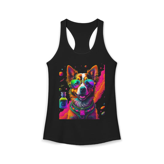 Corgi Potion Love Racerback Tank — Cute Magical Dog Tank Top