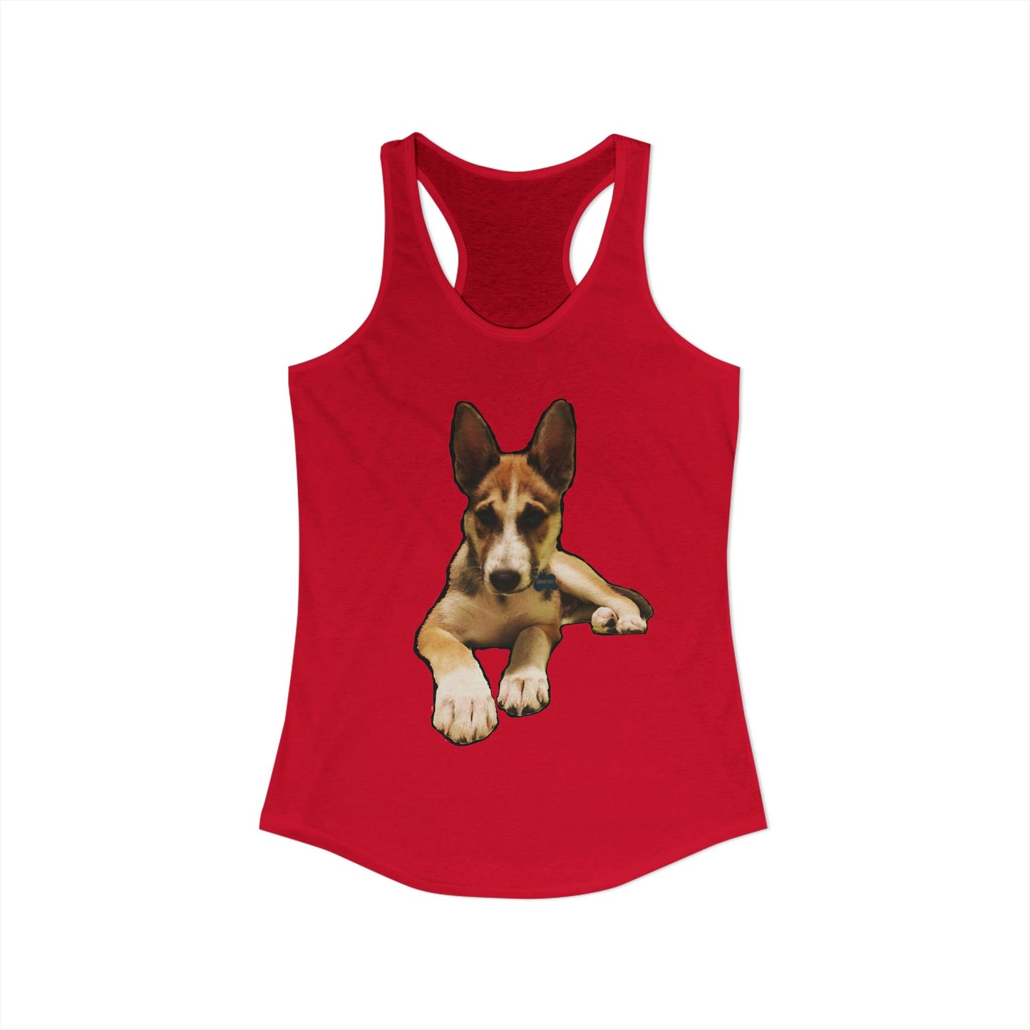 Cute Husky Racerback Tank — Women's Siberian Dog Tank Top