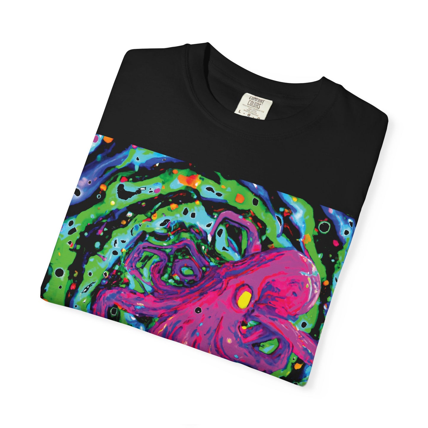 Octopus Swirl T-Shirt — Vibrant Psychedelic Sea Creature Tee