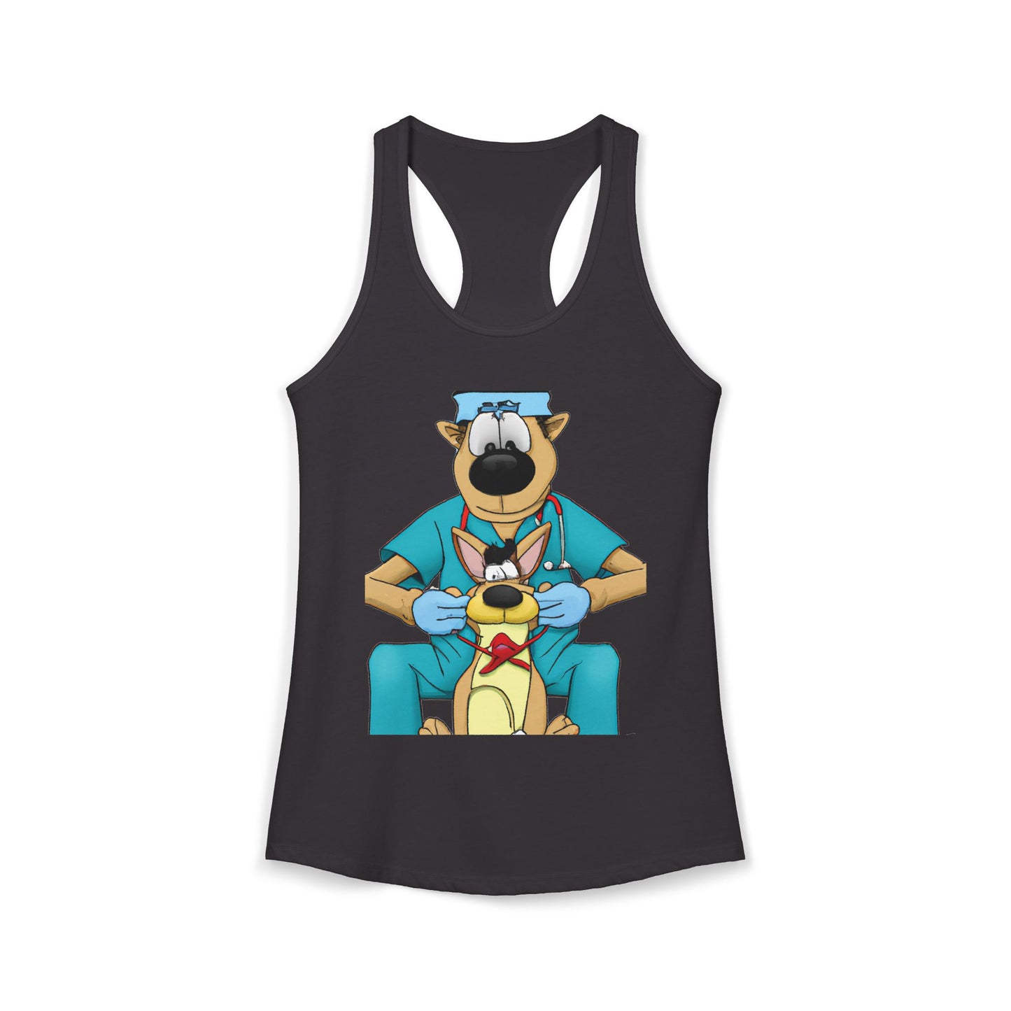 Doctor Save This Toy STAT! Racerback Tank
