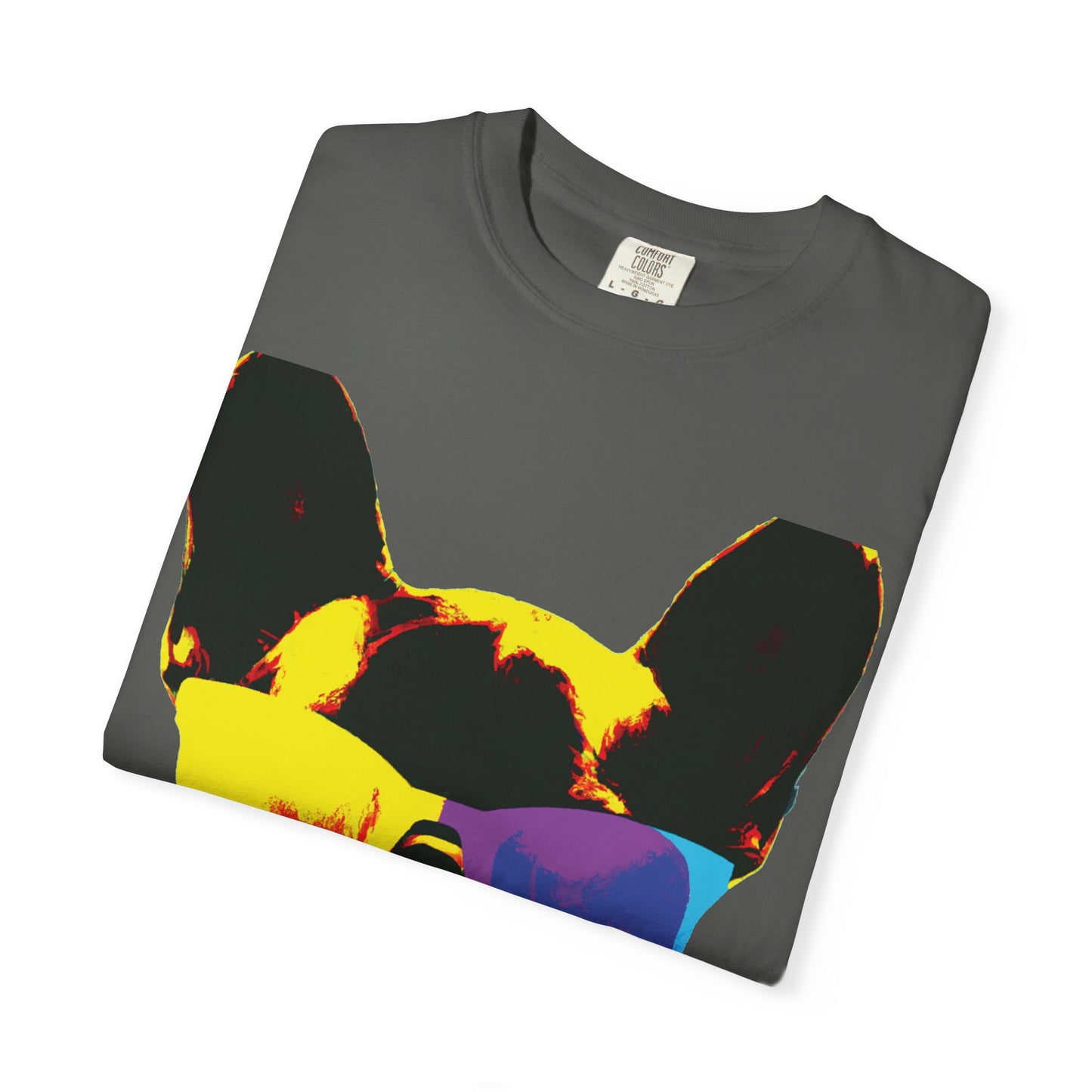Colorful Sunglasses French Bulldog Tee (PlurOut.com Back Print)