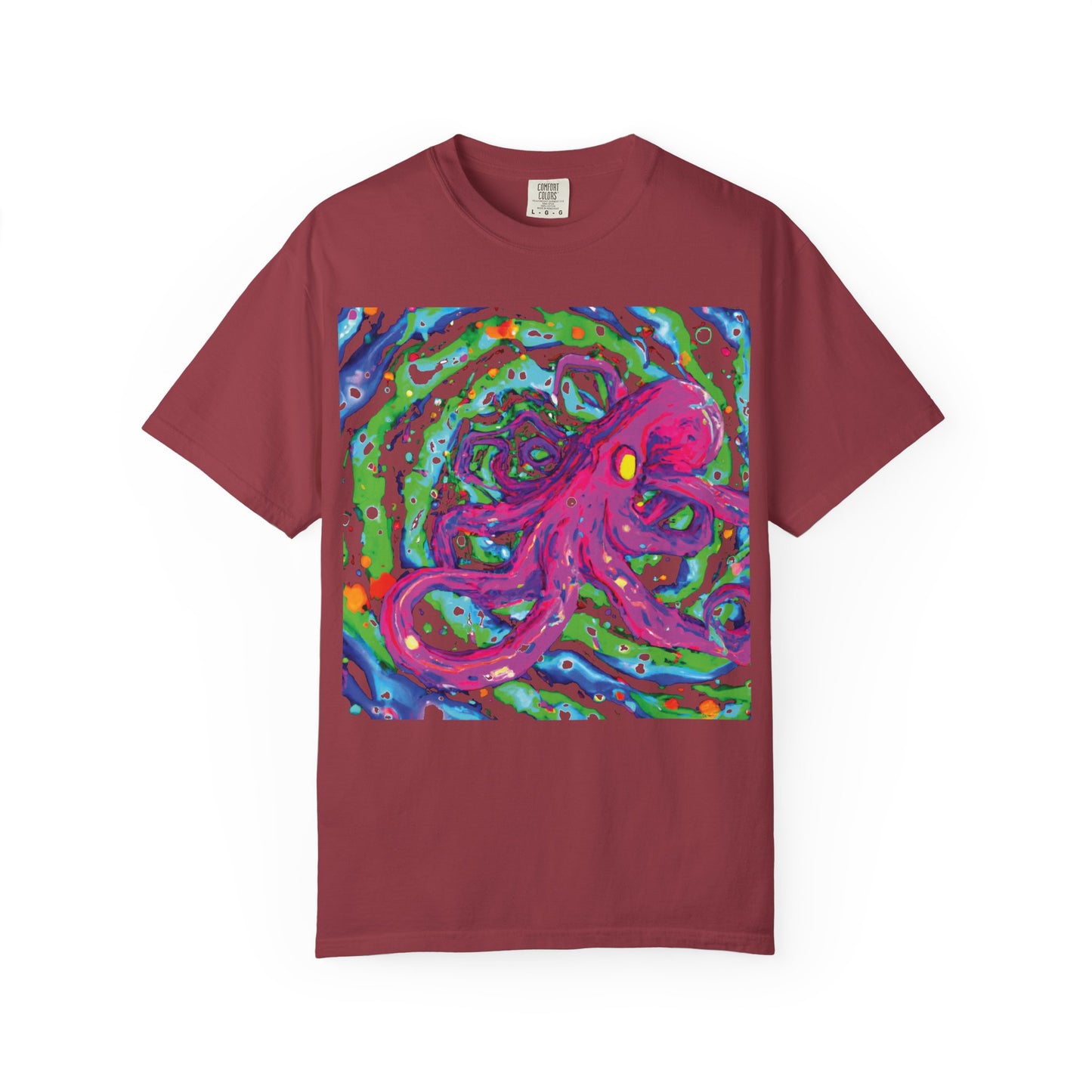 Octopus Swirl T-Shirt — Vibrant Psychedelic Sea Creature Tee