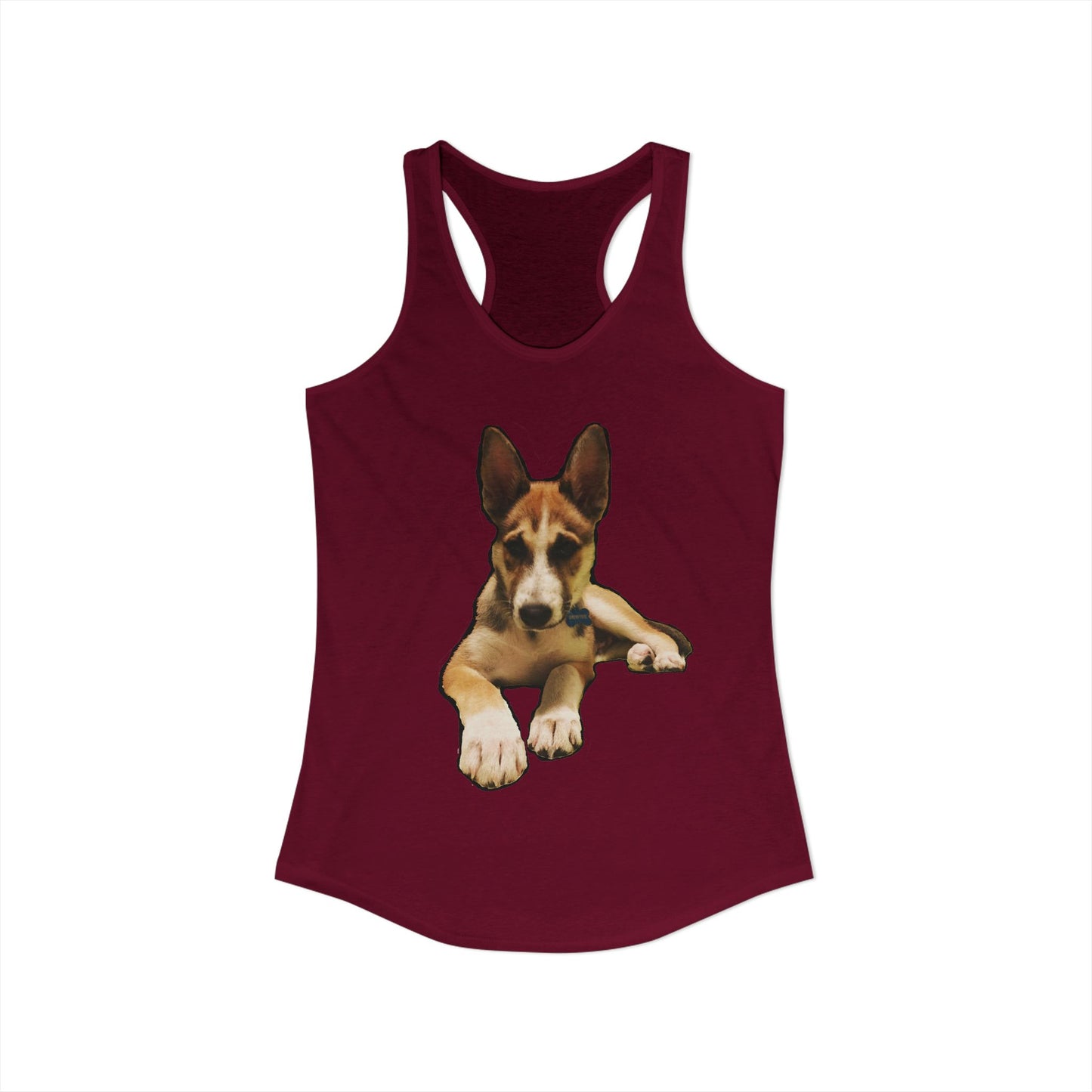 Cute Husky Racerback Tank — Women's Siberian Dog Tank Top