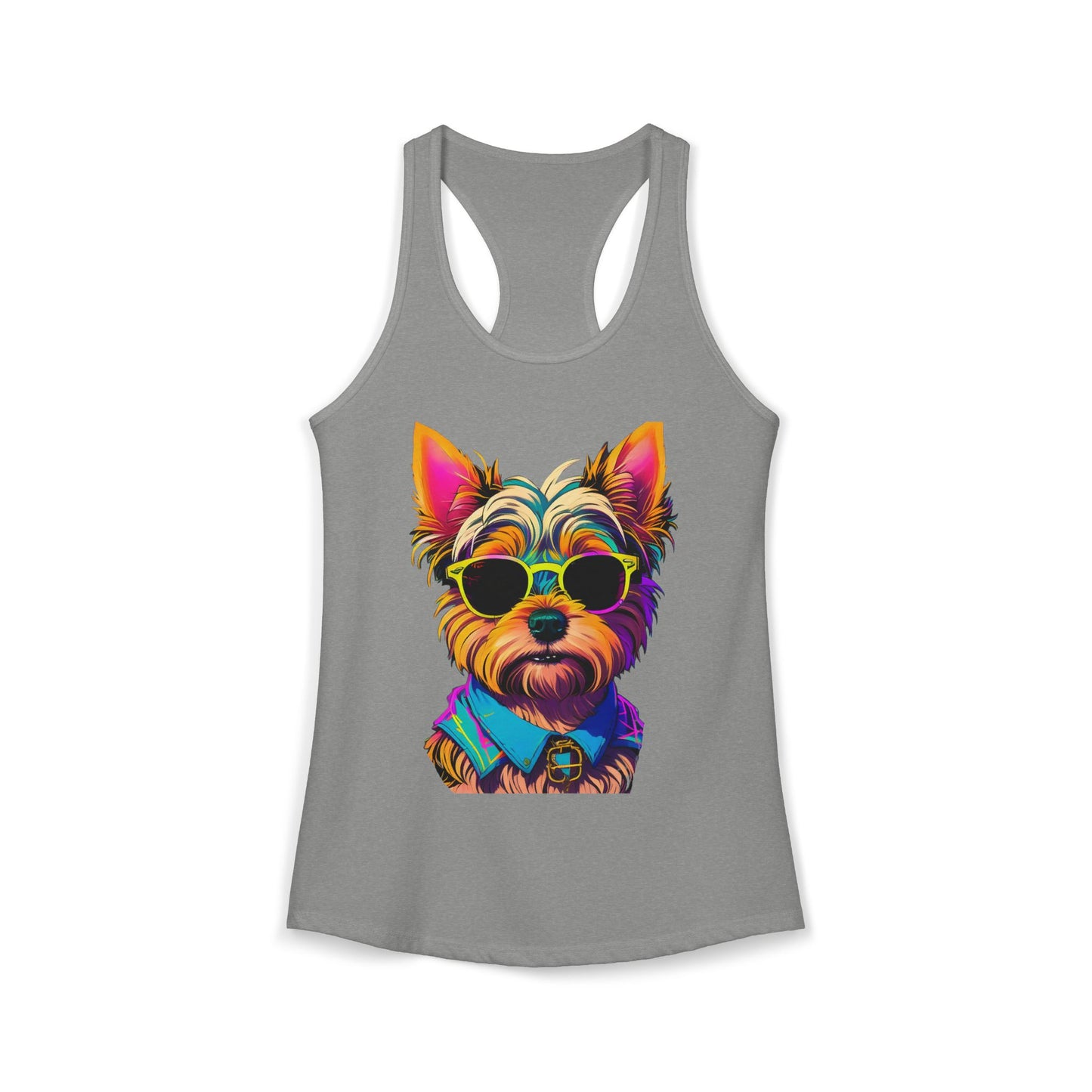 Cool Yorkie Life Women's Racerback Tank