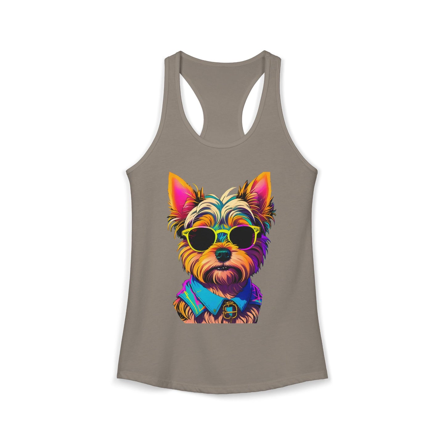 Cool Yorkie Life Women's Racerback Tank