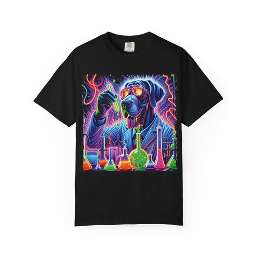 Psychedelic Great Dane T-Shirt — Neon Science Graphic Tee