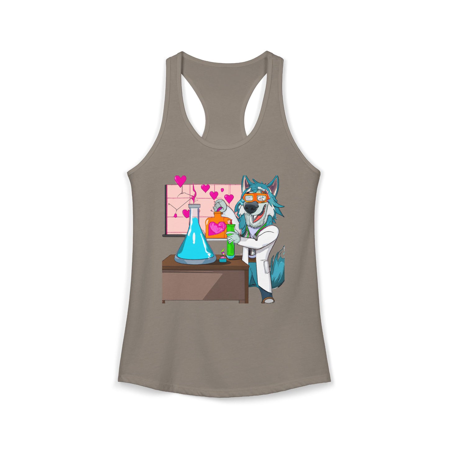 Love Lab Potion Pop Art Racerback Tank